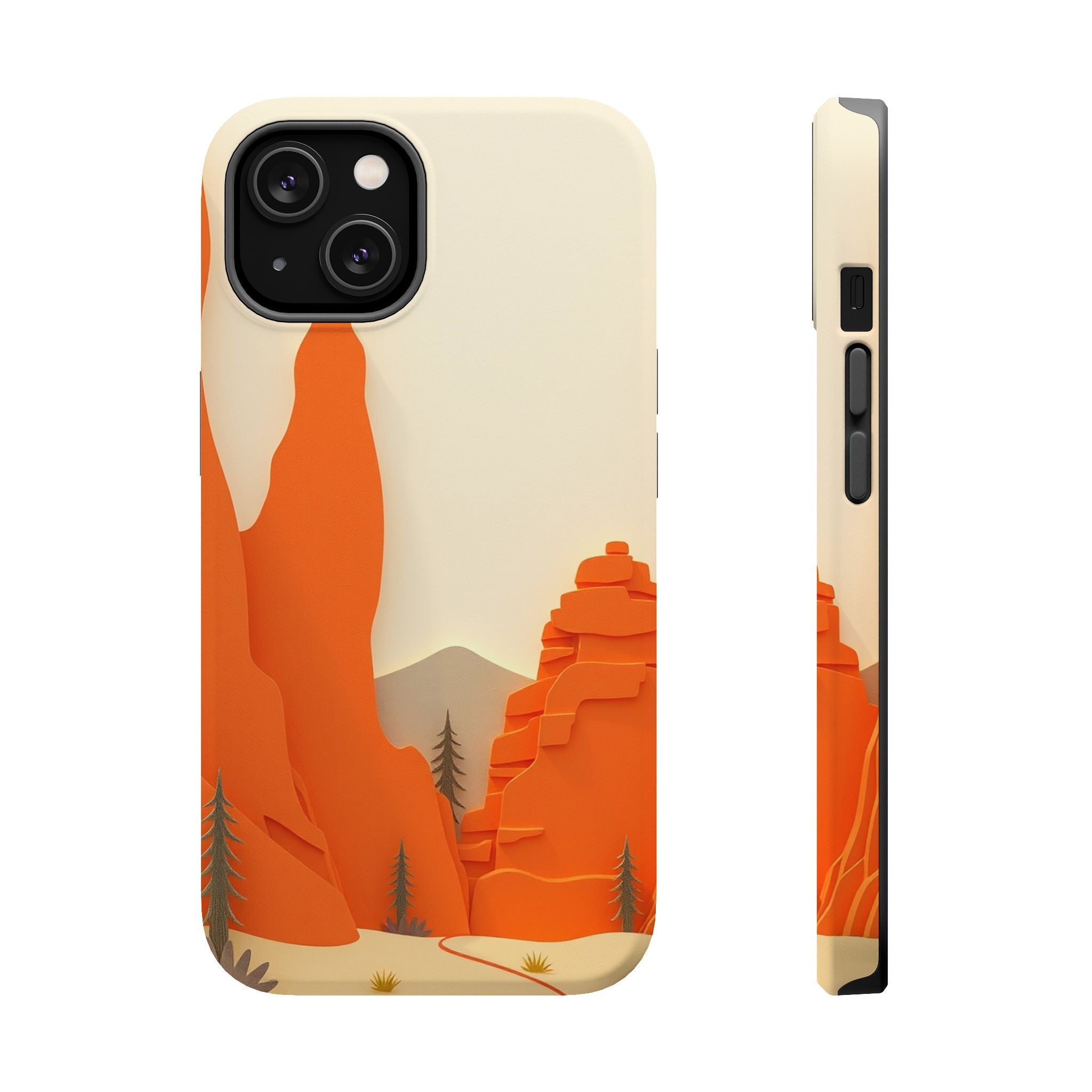 iPhone Burnt Orange And Sand Pine Ridge Slim Everyday iPhone Designer · iPhone C