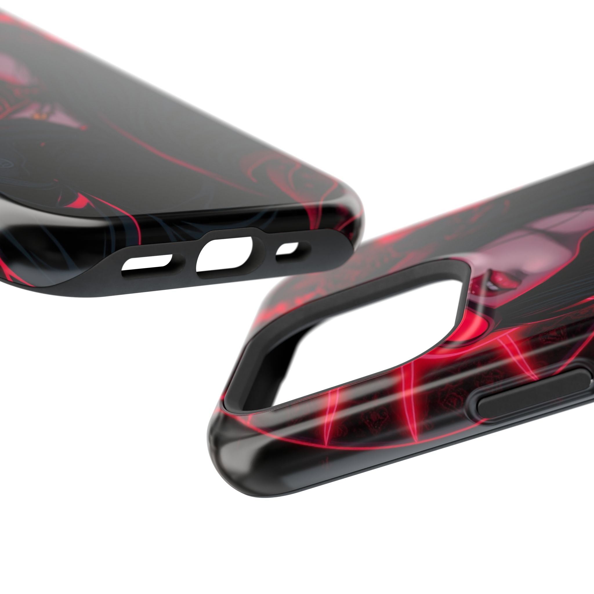 iPhone Black And Crimson Art Nouveau Female Slim Everyday Designer Case · iPhone