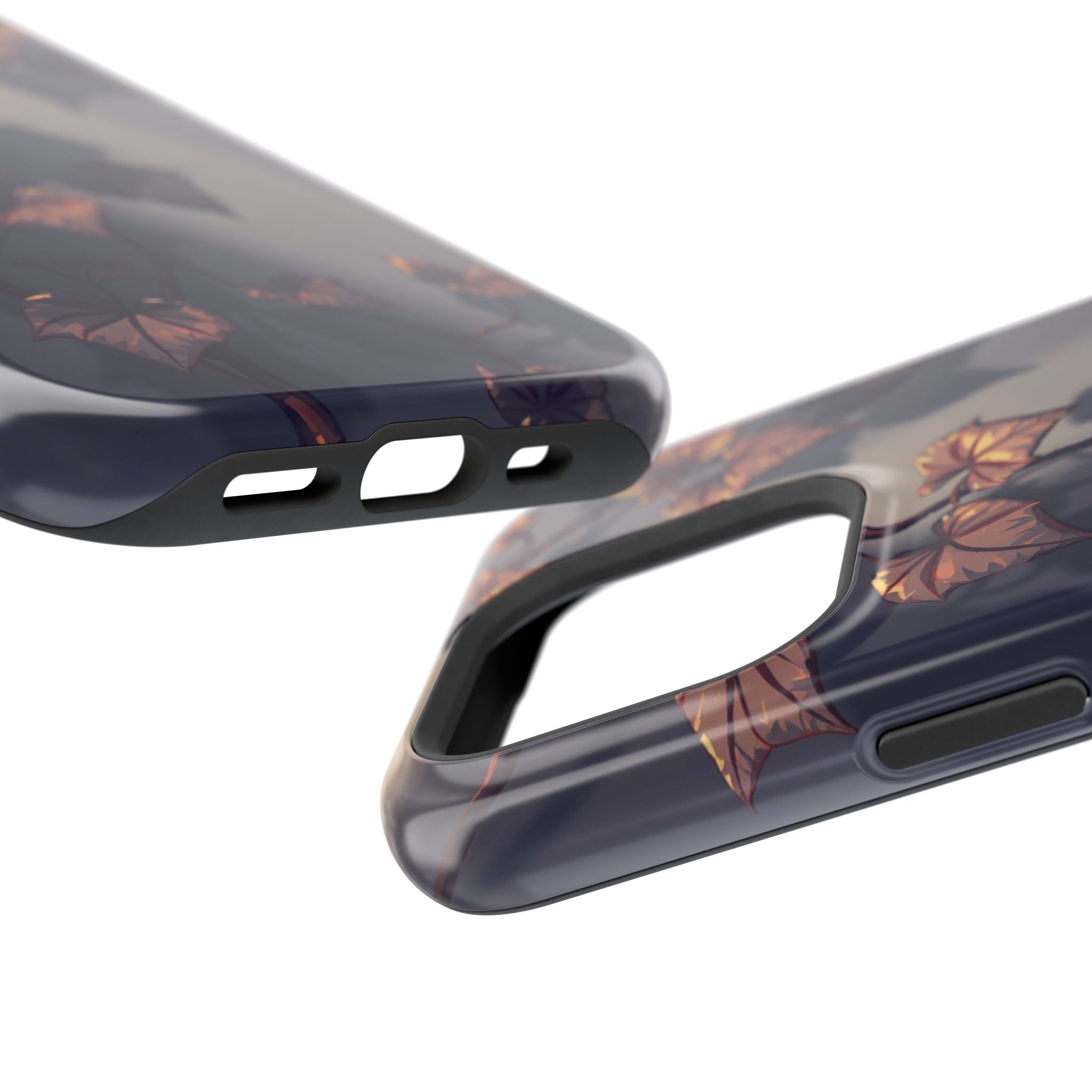 iPhone Charcoal And Copper Art Nouveau Vine Soft iPhone 13 Finish · iPhone Case