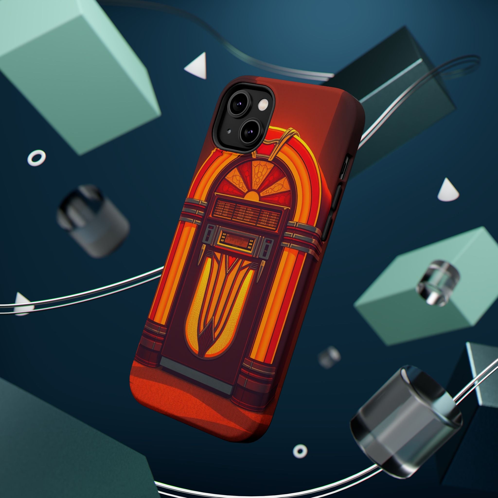 iPhone Jukebox Glow Pop Art Bold Bold Modern Everyday Snap Case · iPhone Case