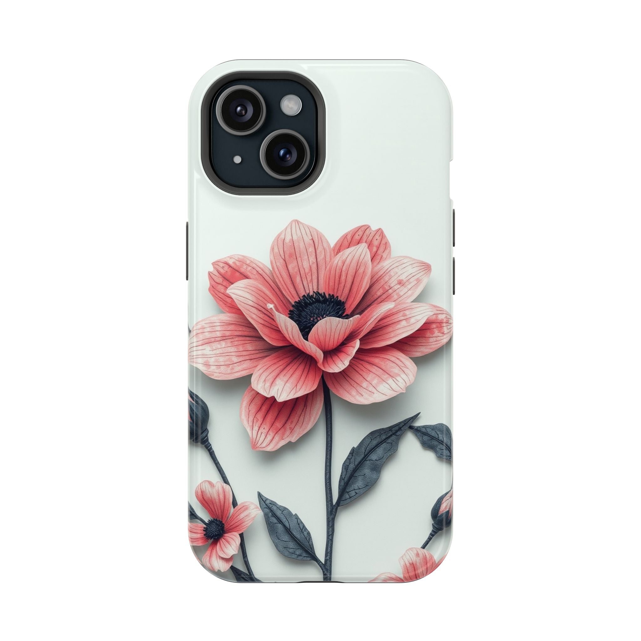 iPhone Dreamy Floral Ink Wash Design Slim Everyday iPhone 12 Designer · iPhone C