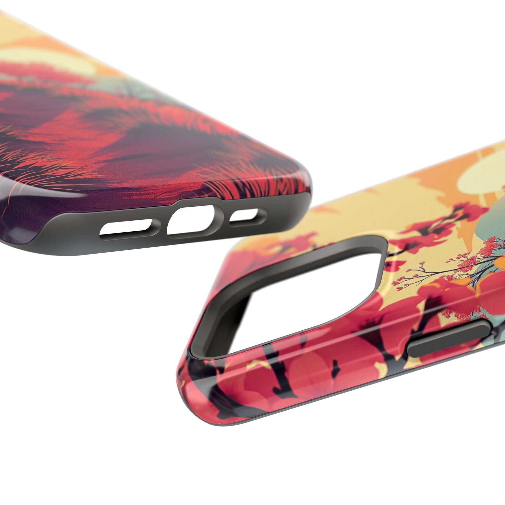 iPhone Sunset Amber And Peach Blossom Trail Soft iPhone 15 Finish · iPhone Case