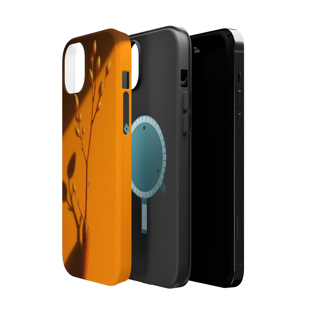 iPhone Mustard And Rust Minimalist Stem Slim Everyday iPhone Designer · iPhone C