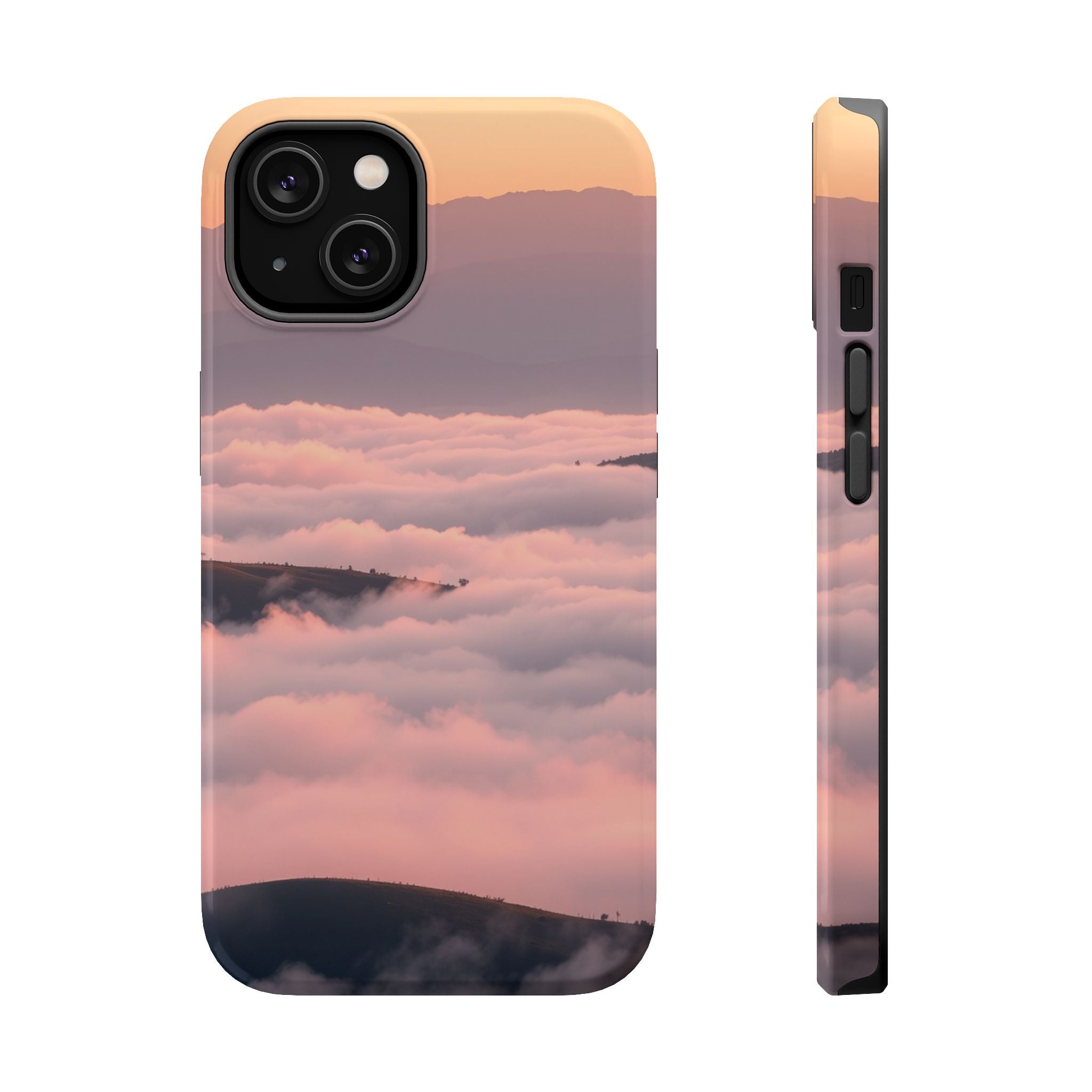 iPhone Fog Rolling Over Hills Grunge Distressed Soft iPhone Finish · iPhone Case