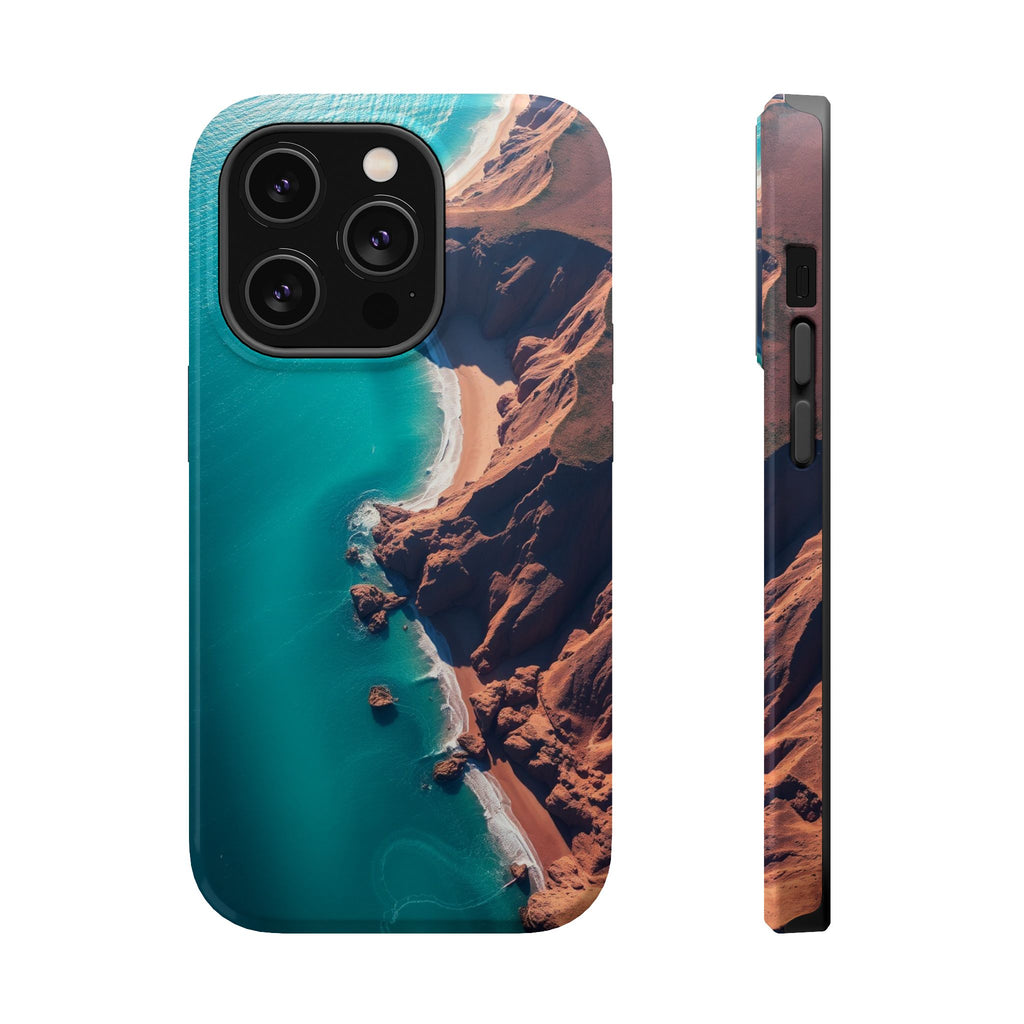 iPhone Shoreline Aerial Abstract Geometric Slim iPhone Everyday · iPhone Case