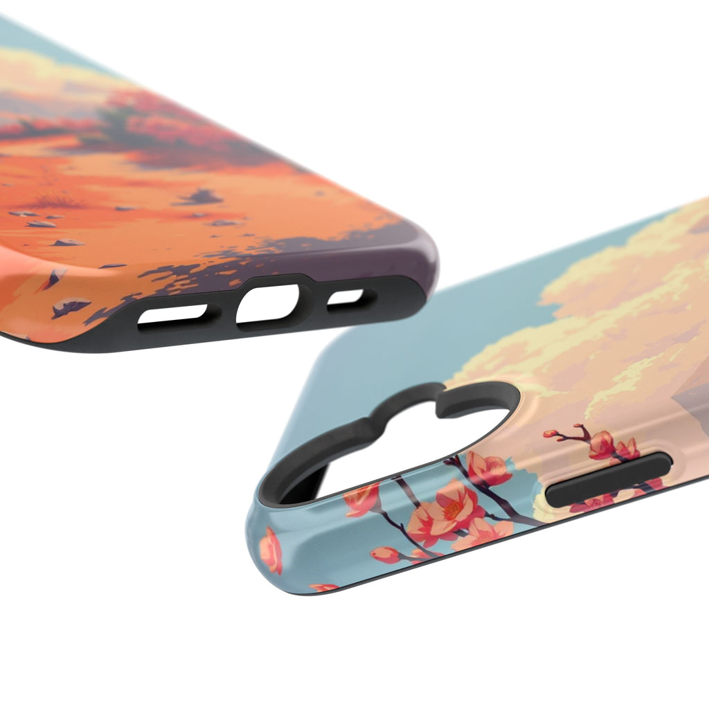 iPhone Burnt Orange And Sand Blossom Trail Slim iPhone Everyday · iPhone Case