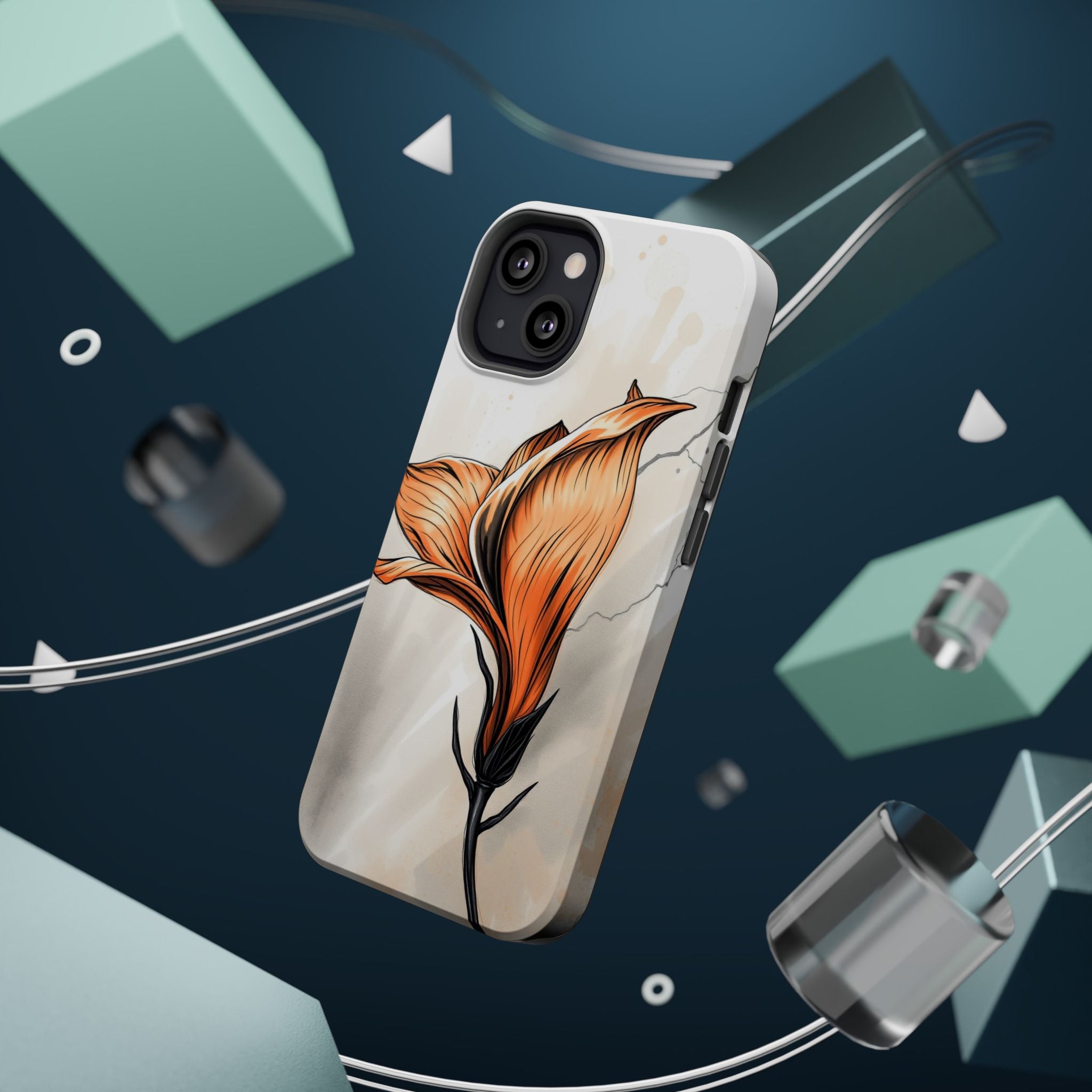 iPhone Dreamy Petal Storm Design Bold Modern Everyday Snap Case · iPhone Case