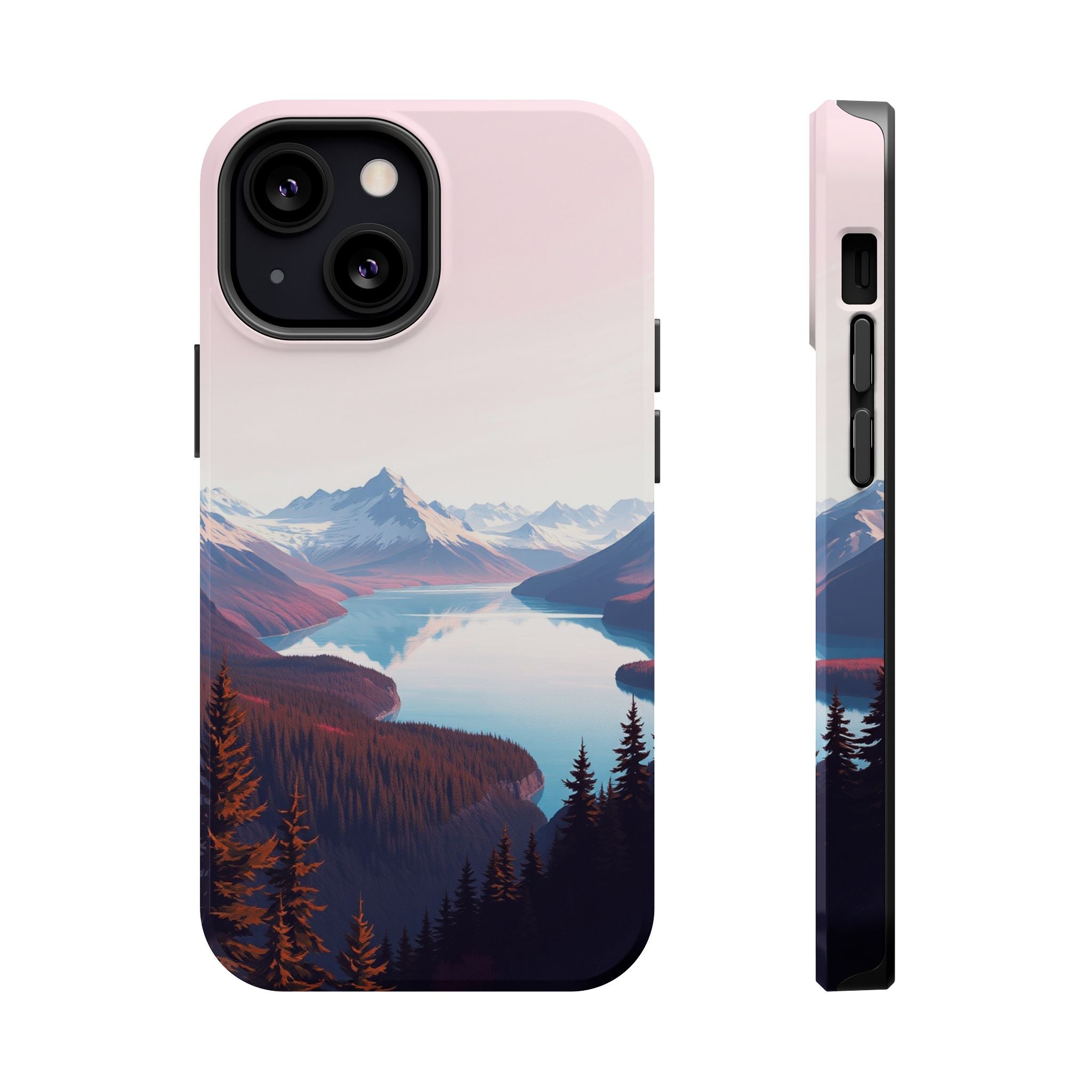 iPhone Rose Pink And Cream Glacier Lake Slim Everyday iPhone Designer · iPhone C