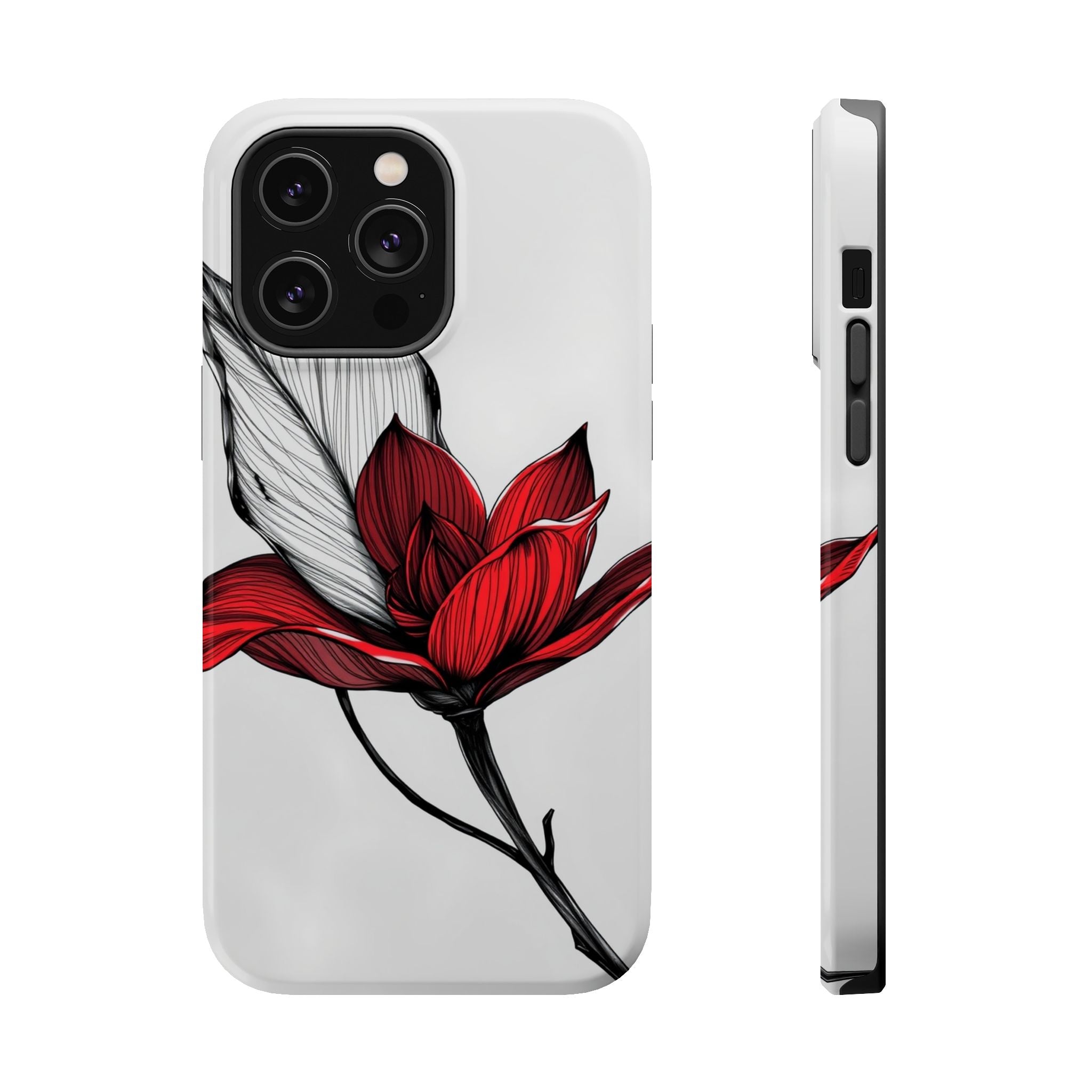 iPhone Vibrant Bloom and Leaf Design Slim Everyday Designer Case · iPhone Case