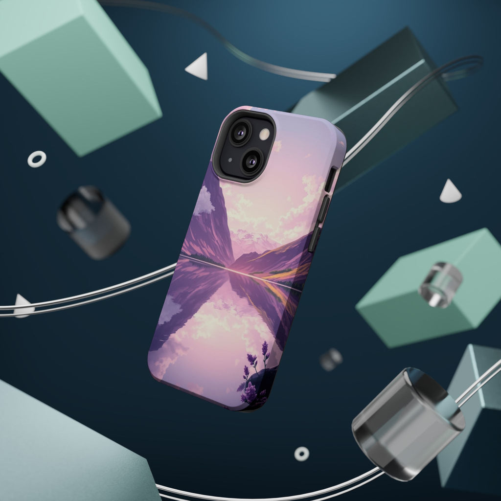 iPhone Lavender And Pearl Fjord Reflection Slim iPhone Everyday · iPhone Case