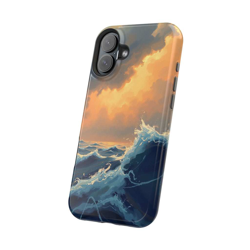 iPhone Sunset Amber And Peach Storm at Sea Slim iPhone Everyday · iPhone Case