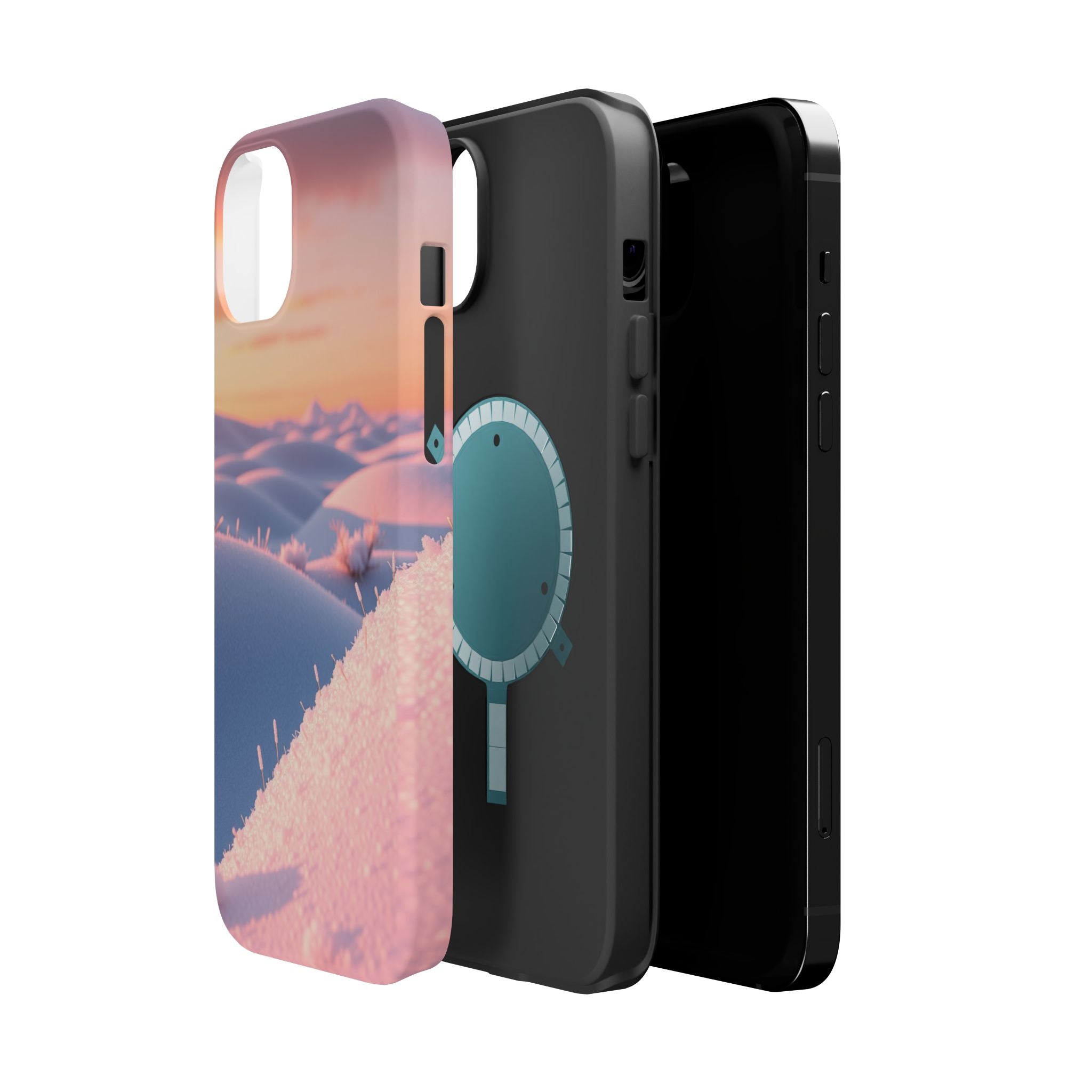 iPhone Snow Field 3D Digital Slim Everyday Designer Case · iPhone Case