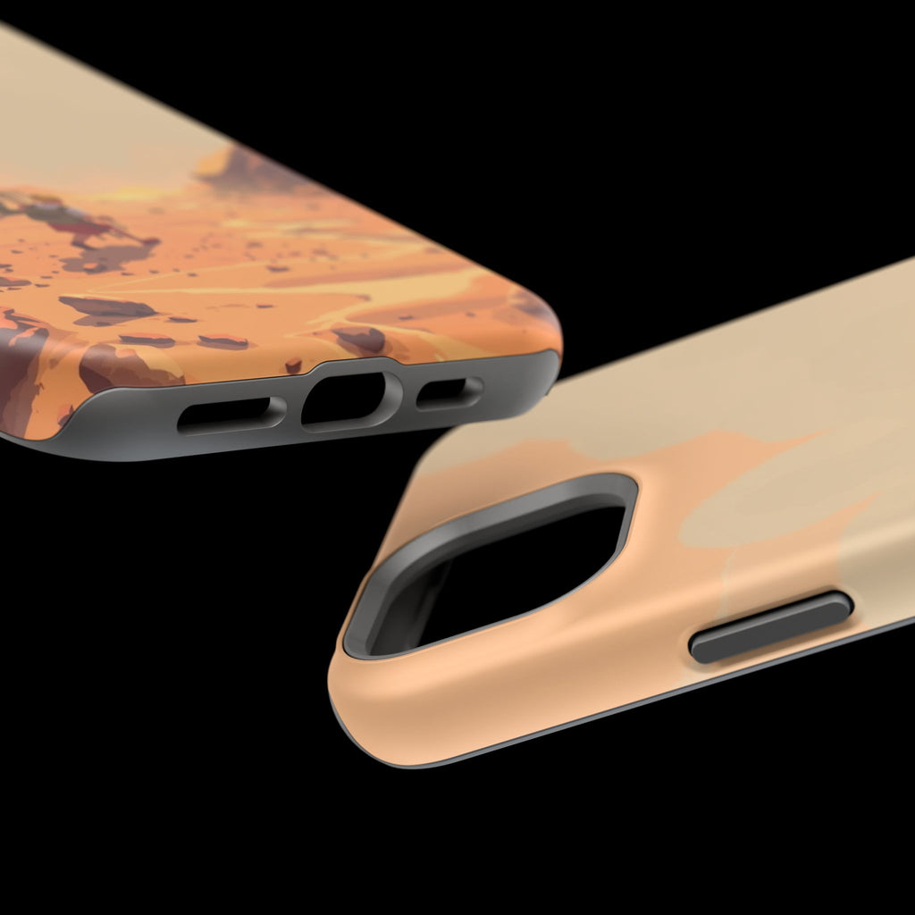 iPhone Burnt Orange And Sand Barely Surviving Slim Everyday Designer Case · iPho