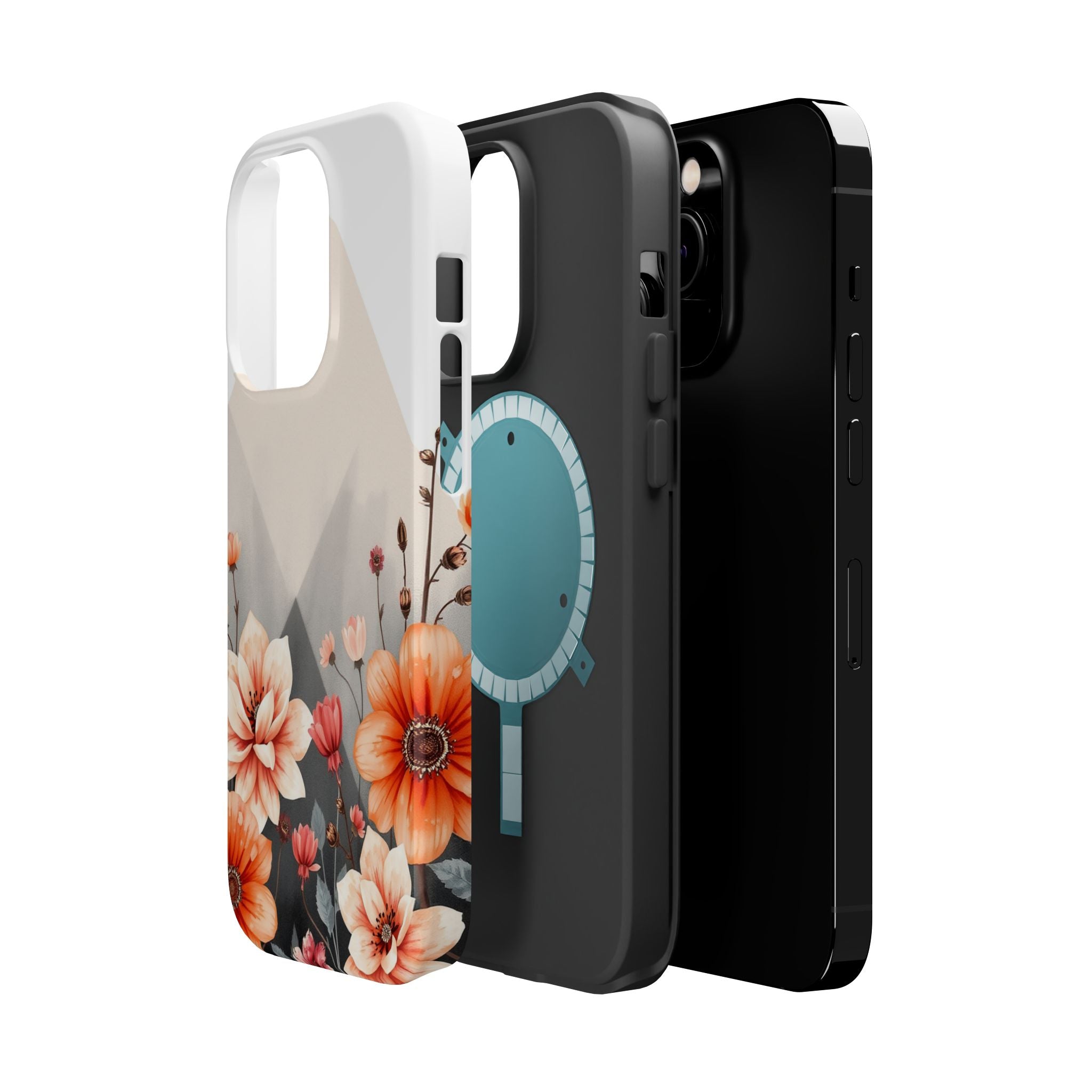 iPhone Floral Geometric Vibrant Design Slim Snap Case · iPhone Case