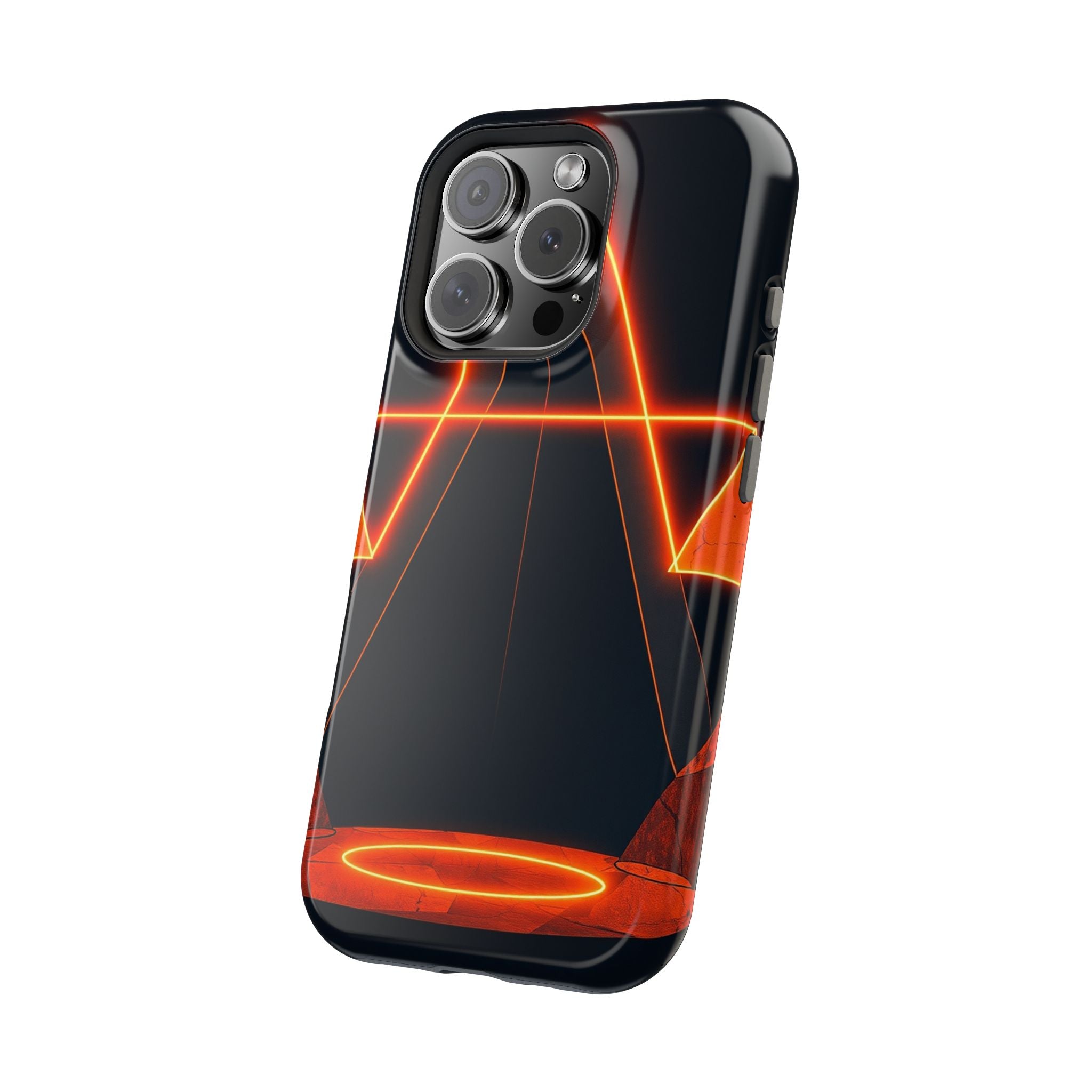 iPhone Vibrant Neon Geometry Design Slim Everyday Designer Case · iPhone Case