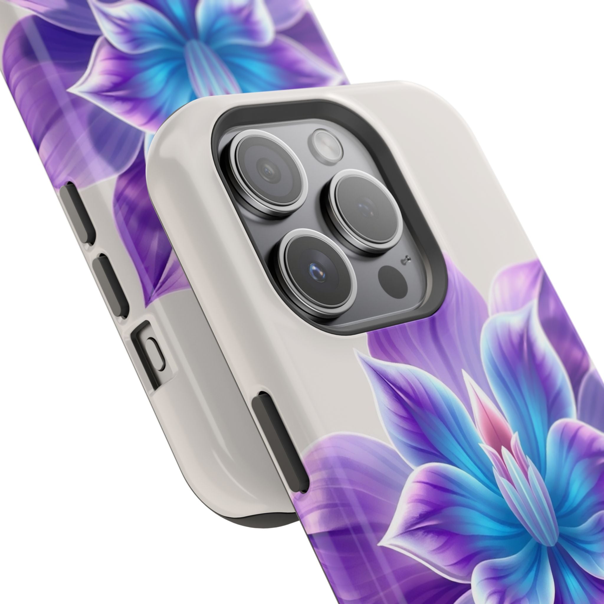 iPhone Dreamy Neon Floral Design 10 Slim Everyday Designer Case · iPhone Case