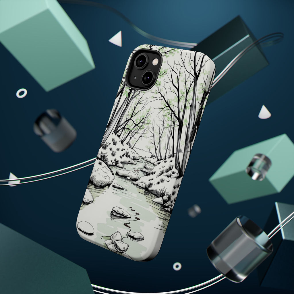 iPhone Sage And Ivory Spring Creek Bold Modern Everyday Snap Case · iPhone Case