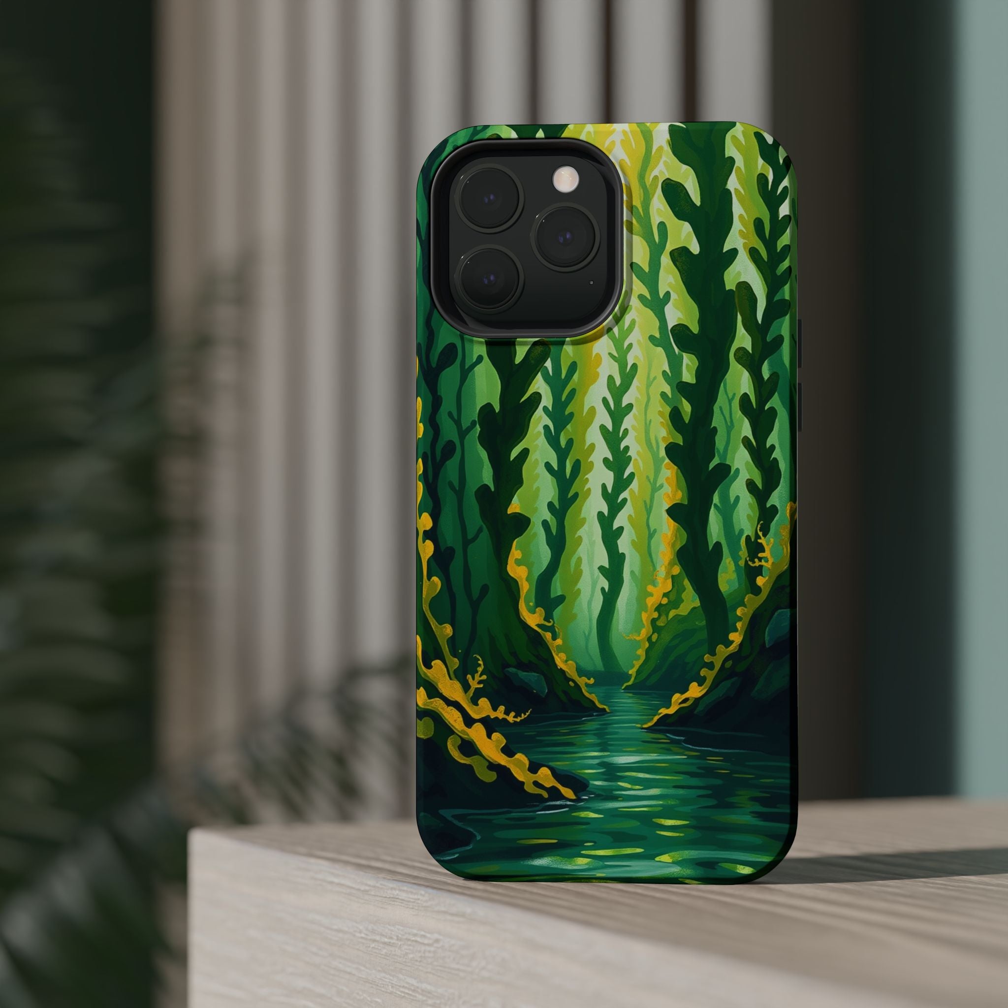 iPhone Kelp Forest Oil Painting Impressionist Slim iPhone Everyday · iPhone Case