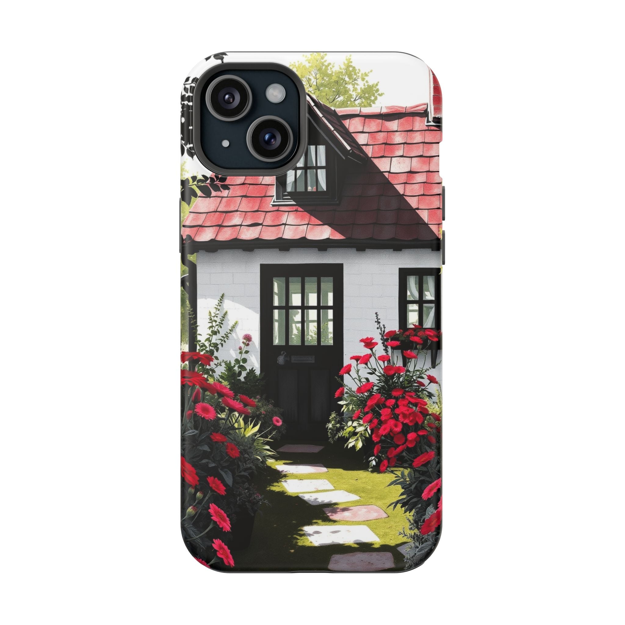 iPhone Cottage Garden Vibrant Watercolor Slim Snap Case · iPhone Case
