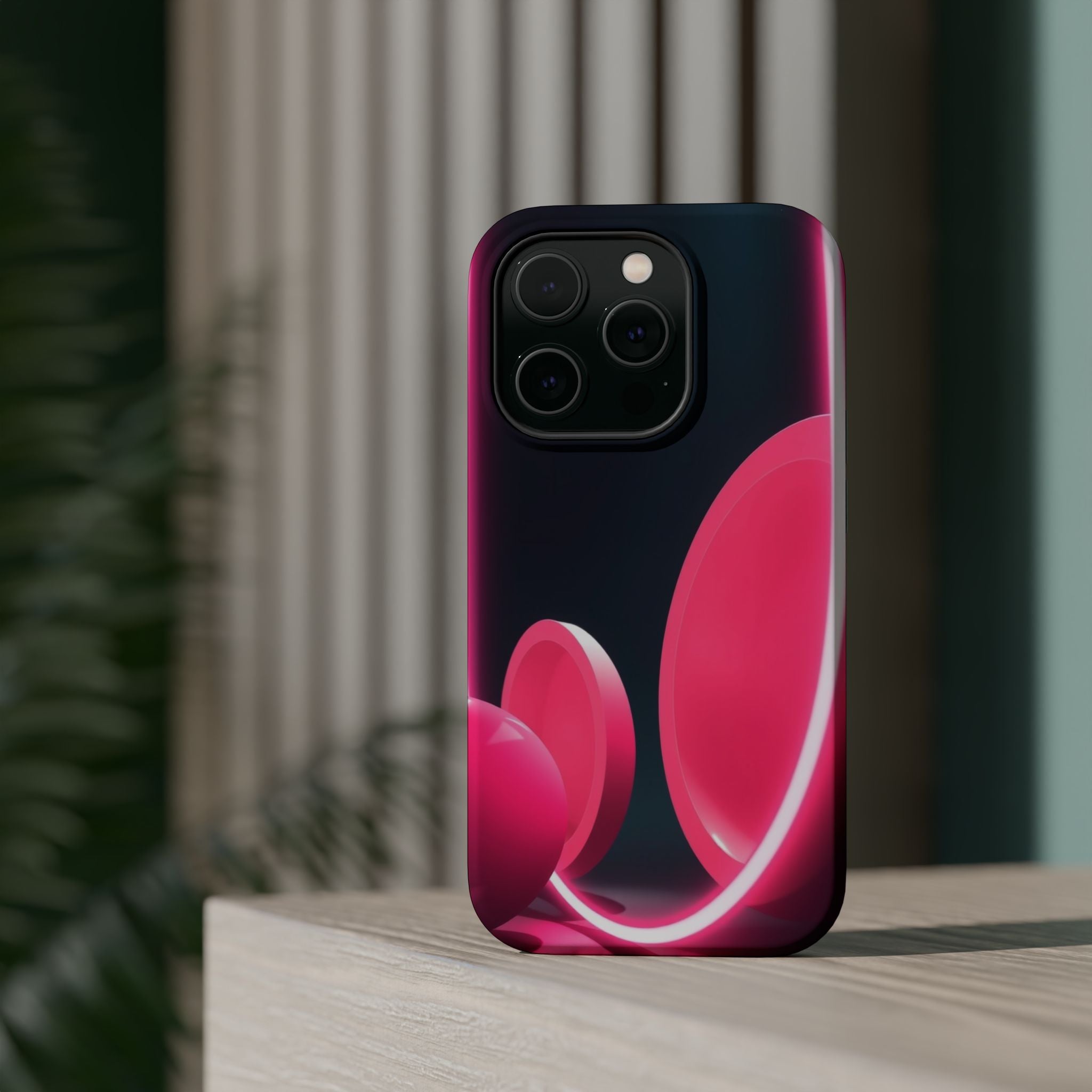 iPhone 1960s Mod Circles Neon Cyberpunk Slim Everyday Designer Case · iPhone Cas