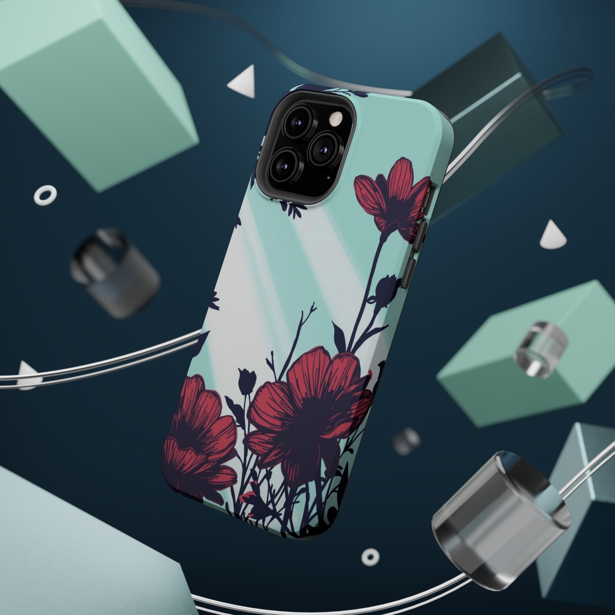 iPhone Floral Silhouette Cinematic Art Slim Everyday Designer Case · iPhone Case