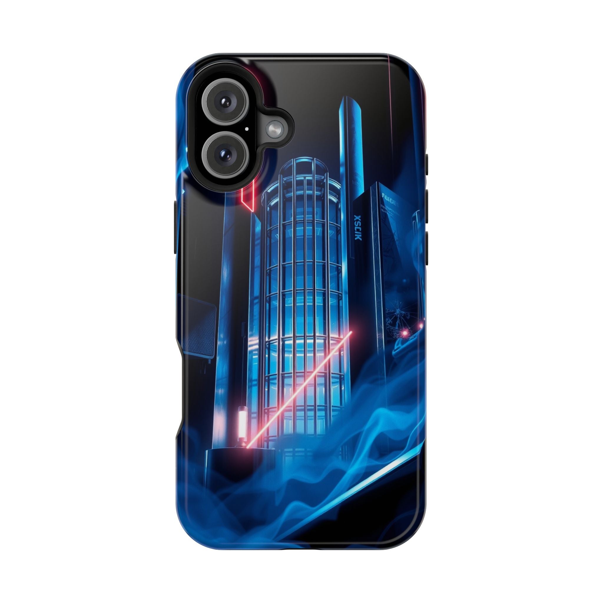 iPhone Midnight Blue And Silver Bauhaus Composition Slim Snap Case · iPhone Case