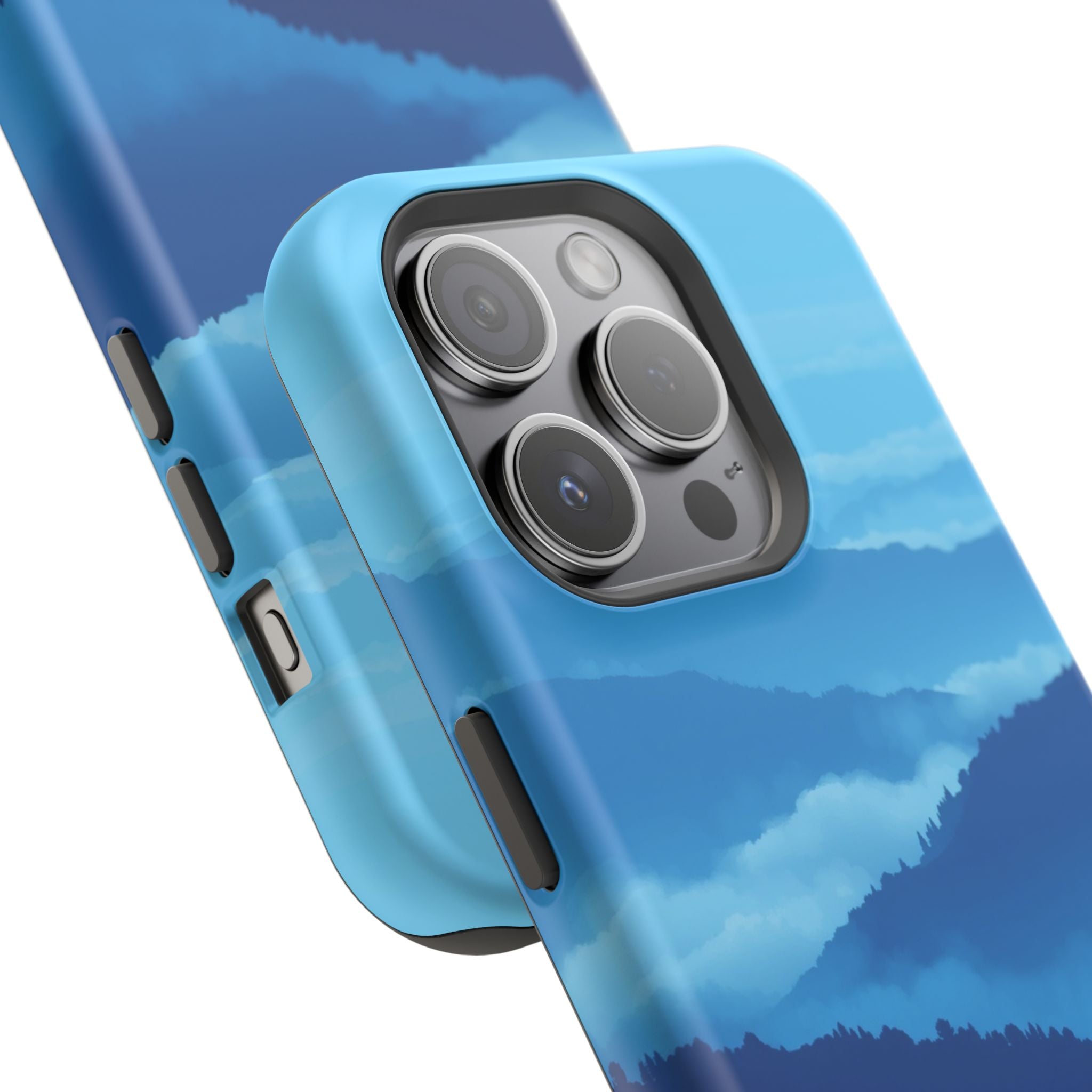 iPhone Fog Rolling Over Hills Pixel Art -Bit Slim iPhone Everyday · iPhone Case