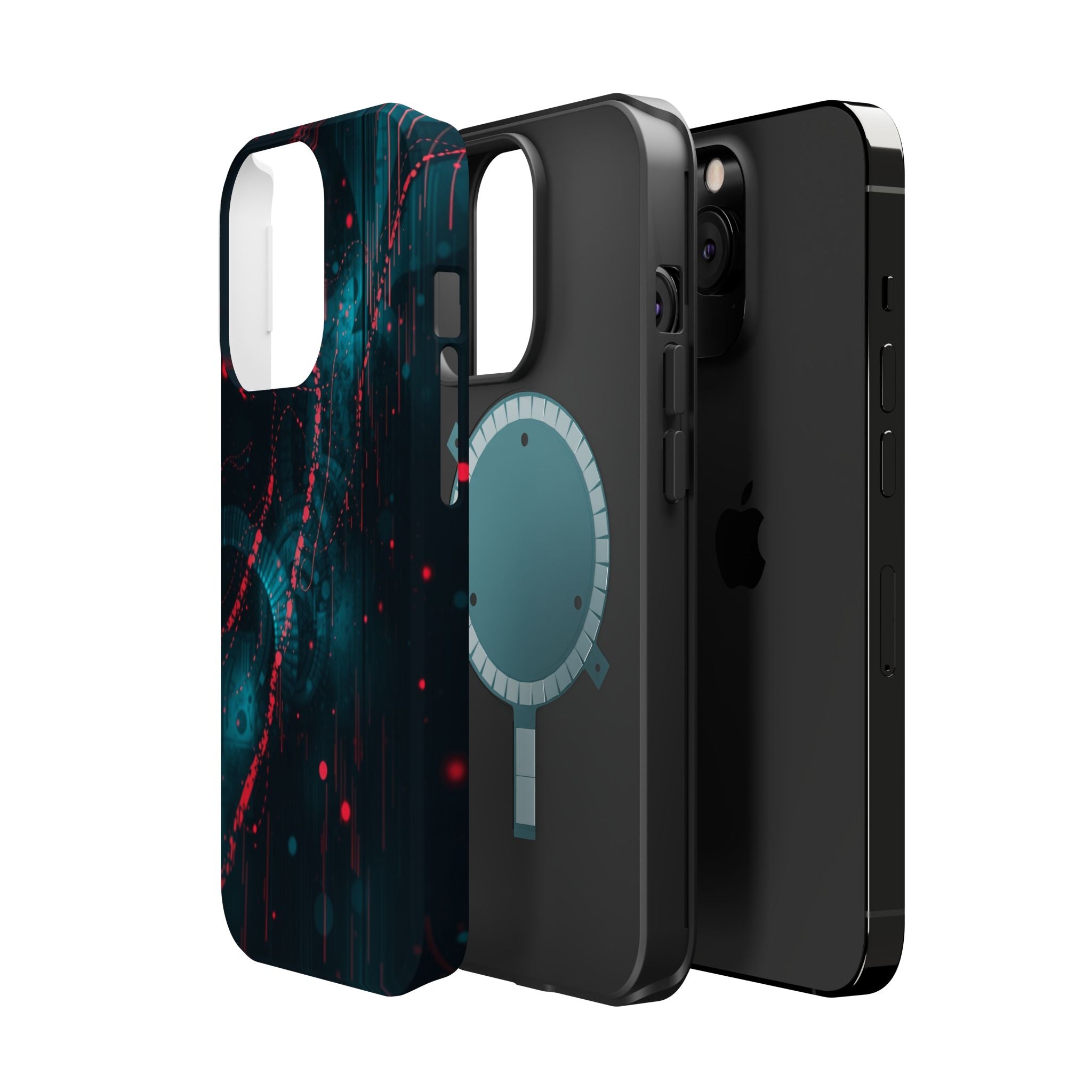 iPhone Digital Noise Cinematic Art Bold Modern Everyday Snap Case · iPhone Case