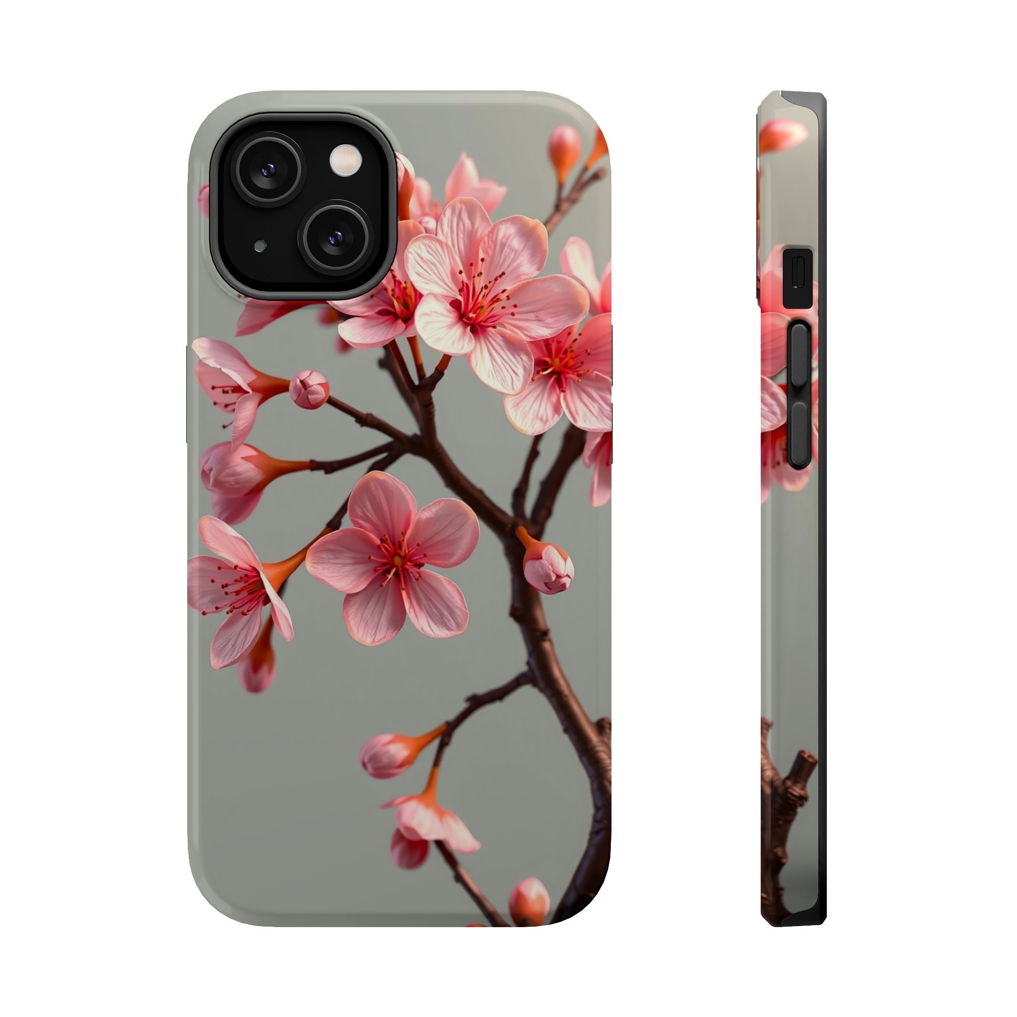 iPhone Mustard And Rust Cherry Blossom Slim Everyday Designer Case · iPhone Case