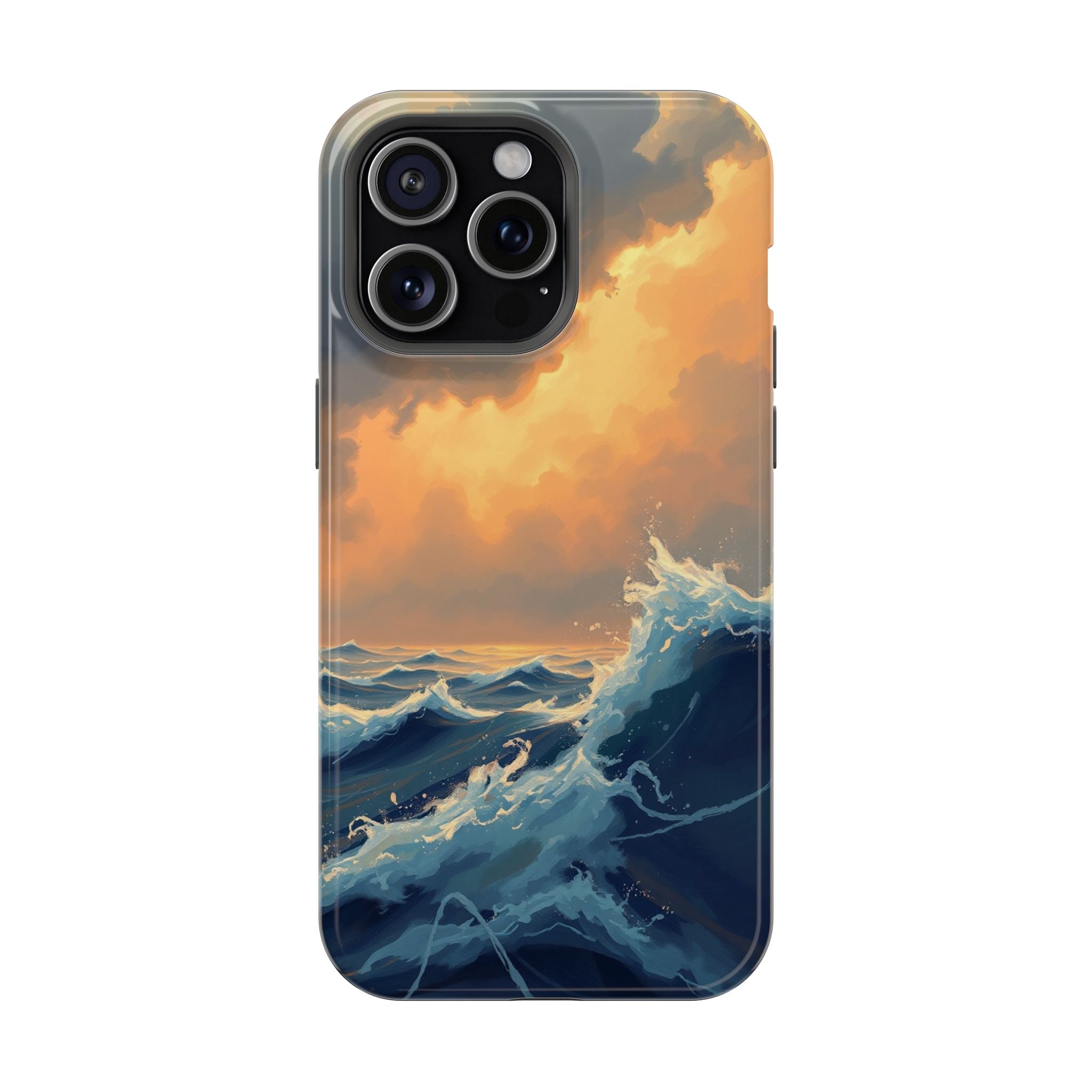 iPhone Sunset Amber And Peach Storm at Sea Slim iPhone Everyday · iPhone Case