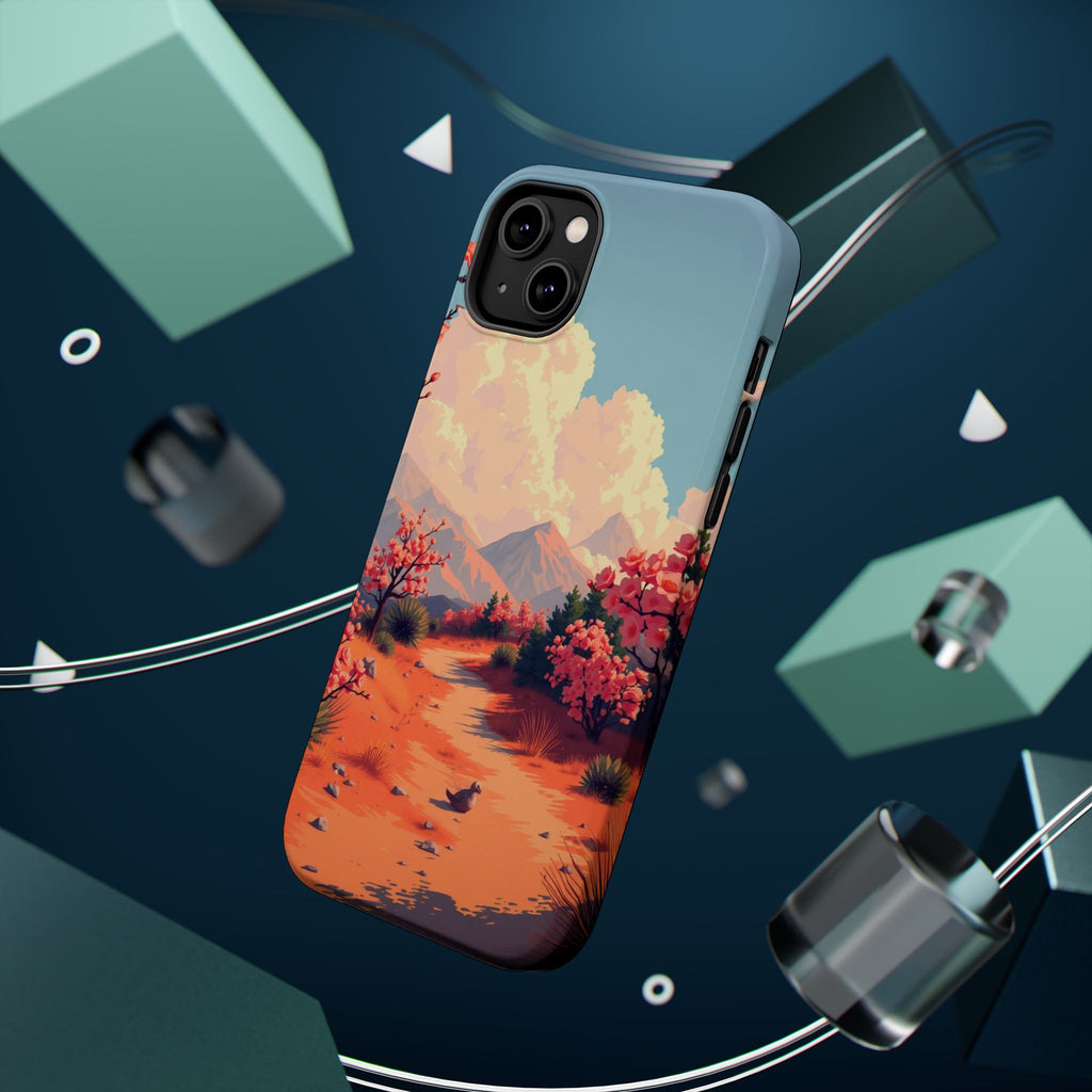 iPhone Burnt Orange And Sand Blossom Trail Slim iPhone Everyday · iPhone Case