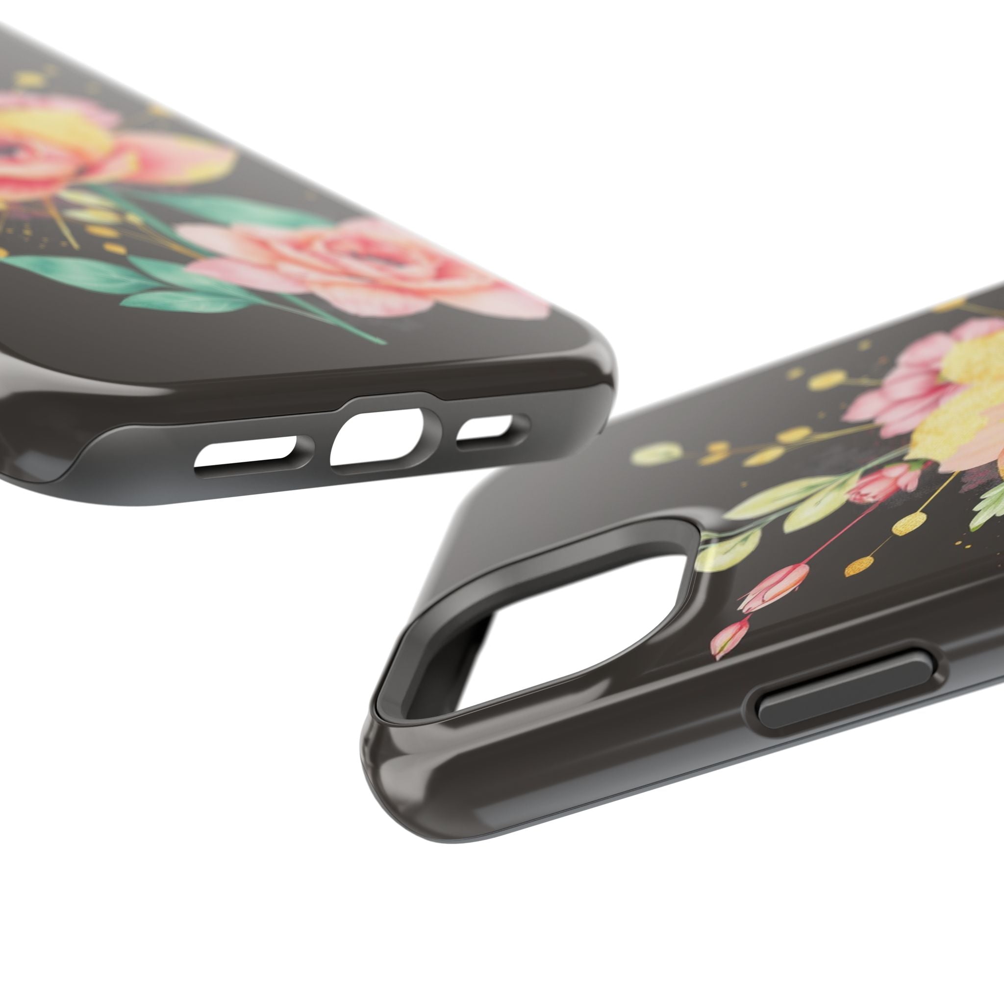 iPhone Earthy Floral Watercolor Splash Design Clean iPhone 14 Minimal · iPhone C