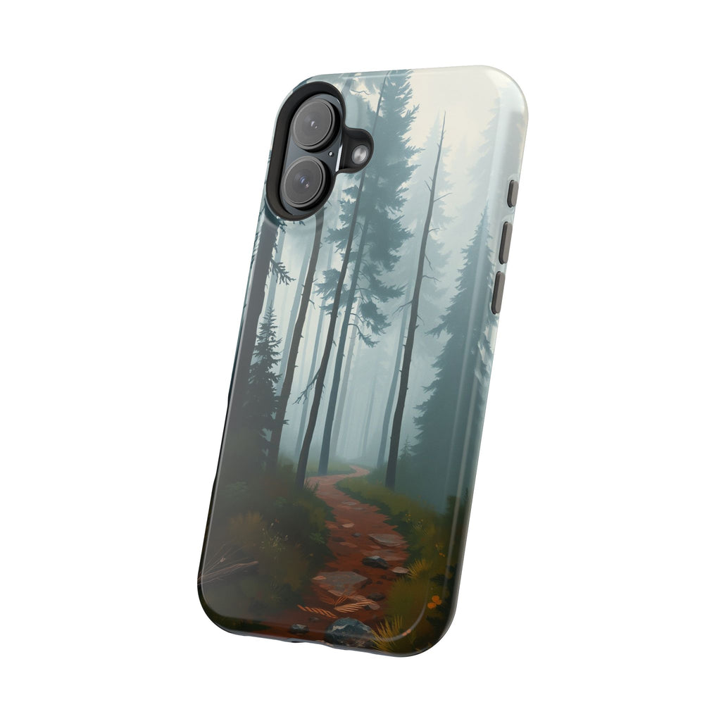 iPhone Serene Misty Forest Path Design Slim Everyday Designer Case · iPhone Case