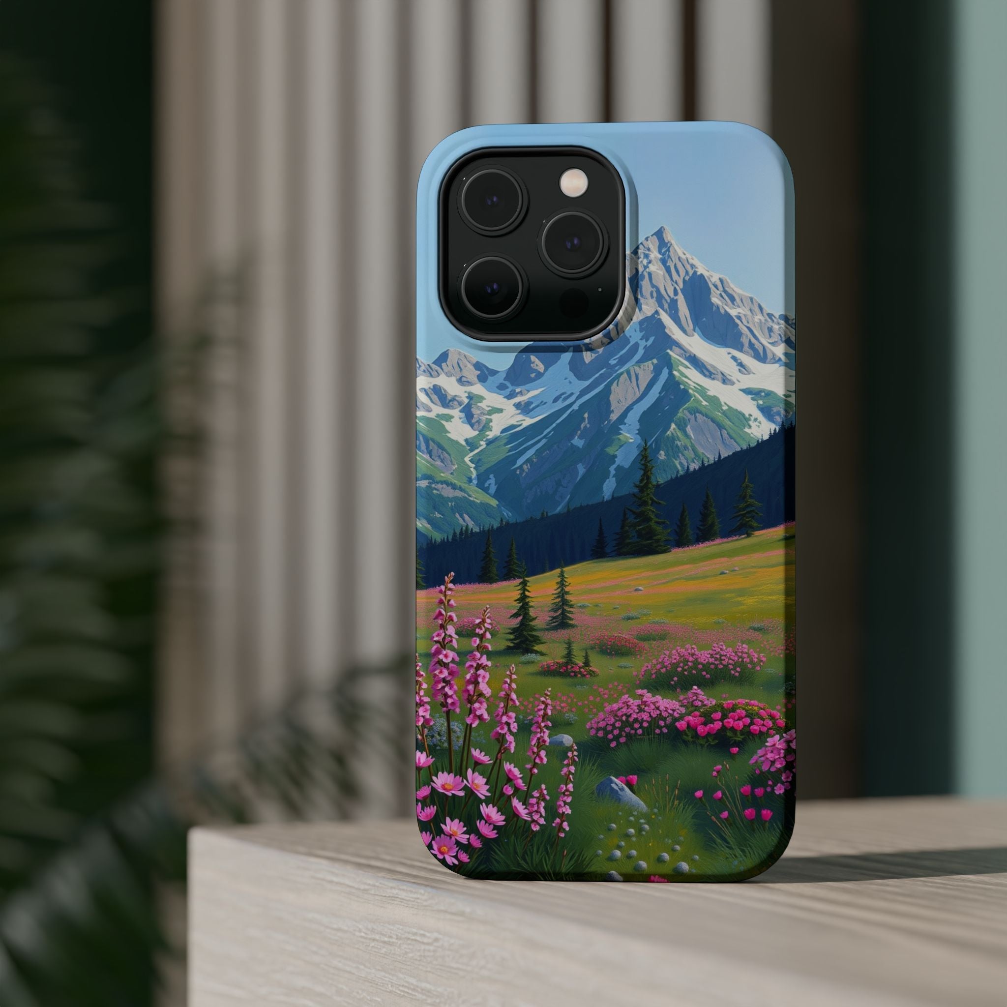 iPhone Earthy Alpine Meadow Design Bold Modern Everyday Snap Case · iPhone Case