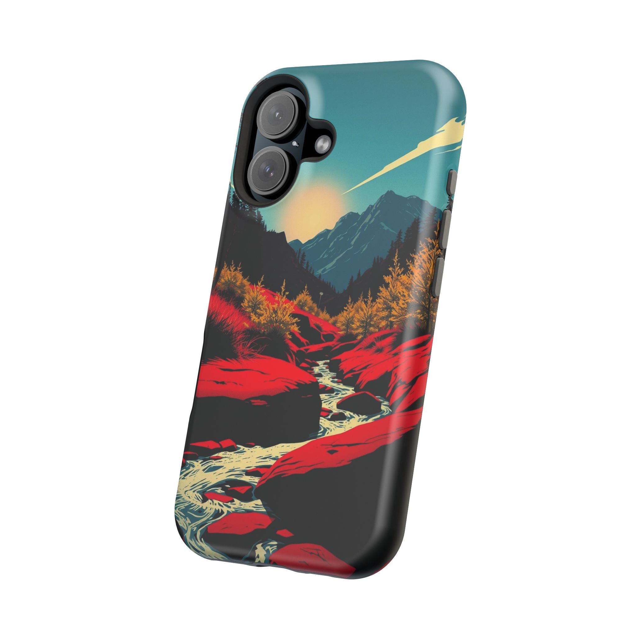 iPhone Earthy Spring Creek Design Bold Modern Everyday Snap Case · iPhone Case