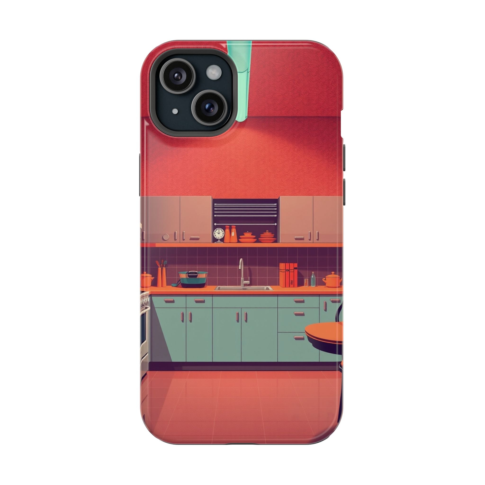 iPhone Earthy 1950s Kitchen Design Bold Modern Everyday Snap Case · iPhone Case