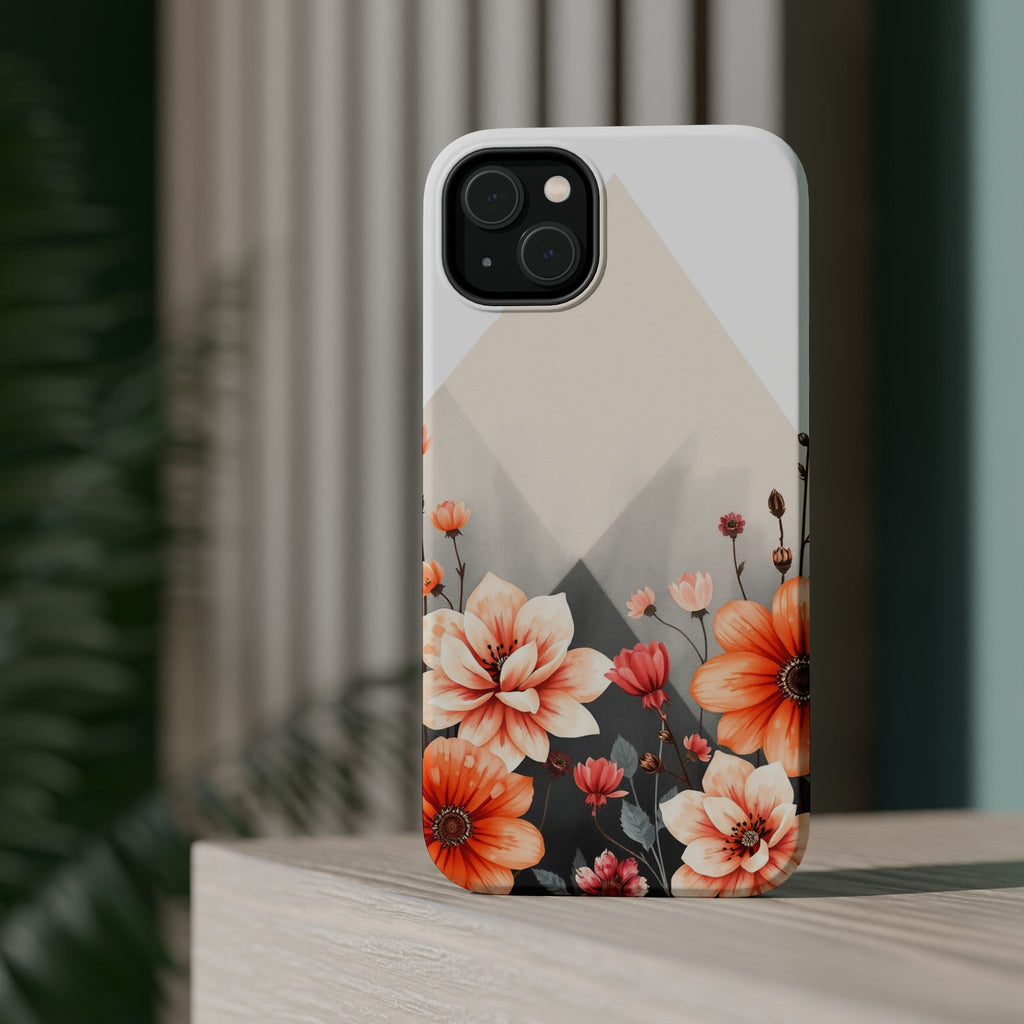 iPhone Floral Geometric Vibrant Design Slim Snap Case · iPhone Case