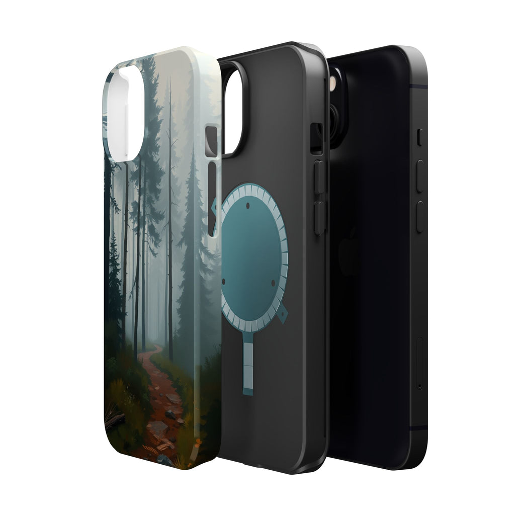 iPhone Serene Misty Forest Path Design Slim Everyday Designer Case · iPhone Case