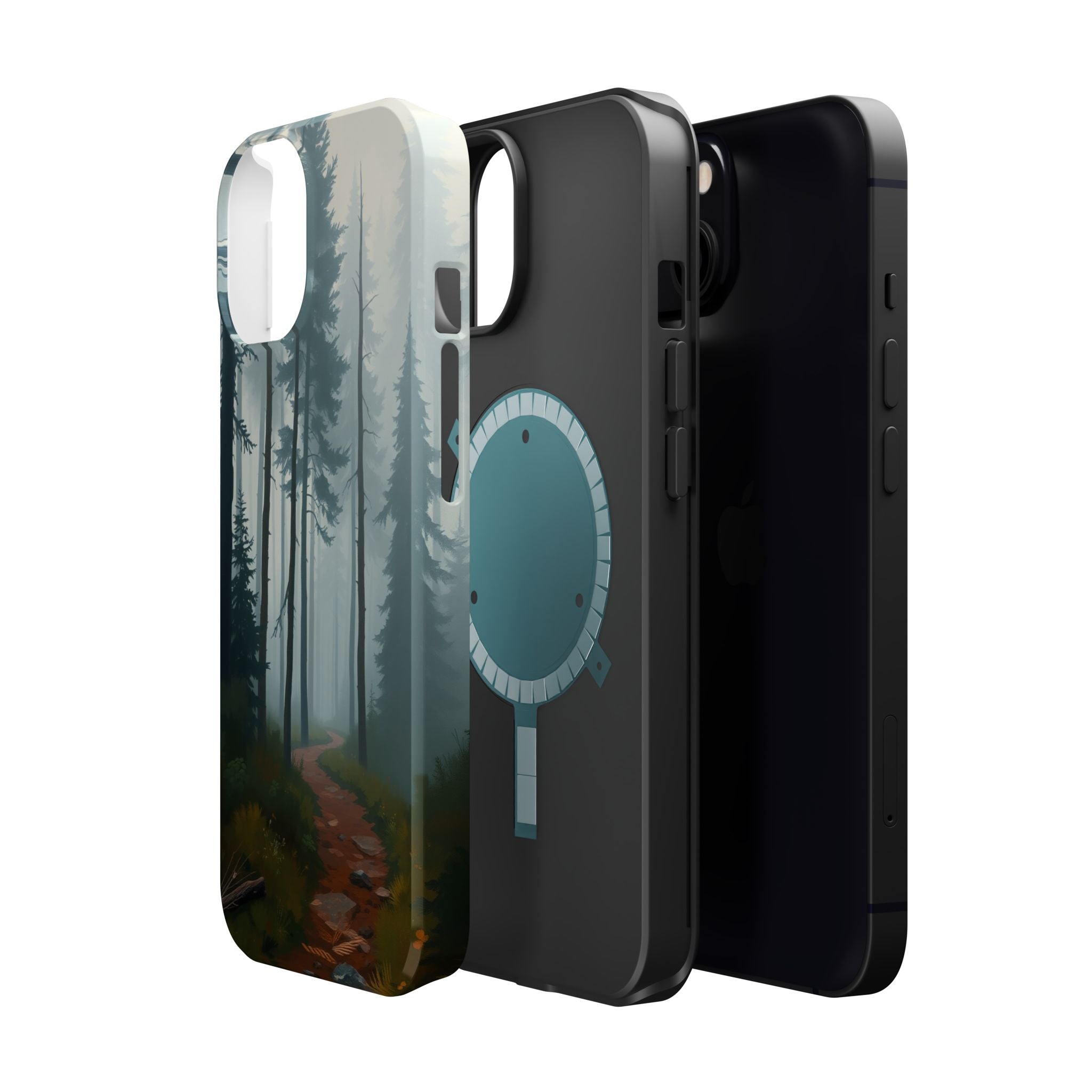 iPhone Serene Misty Forest Path Design Slim Everyday Designer Case · iPhone Case