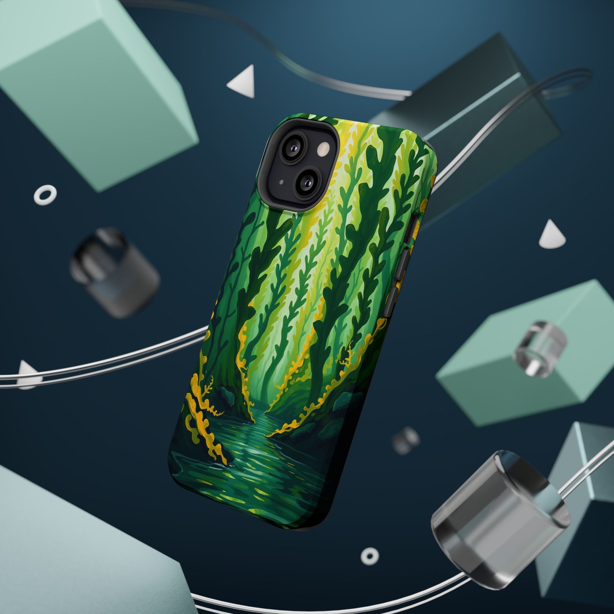 iPhone Kelp Forest Oil Painting Impressionist Slim iPhone Everyday · iPhone Case