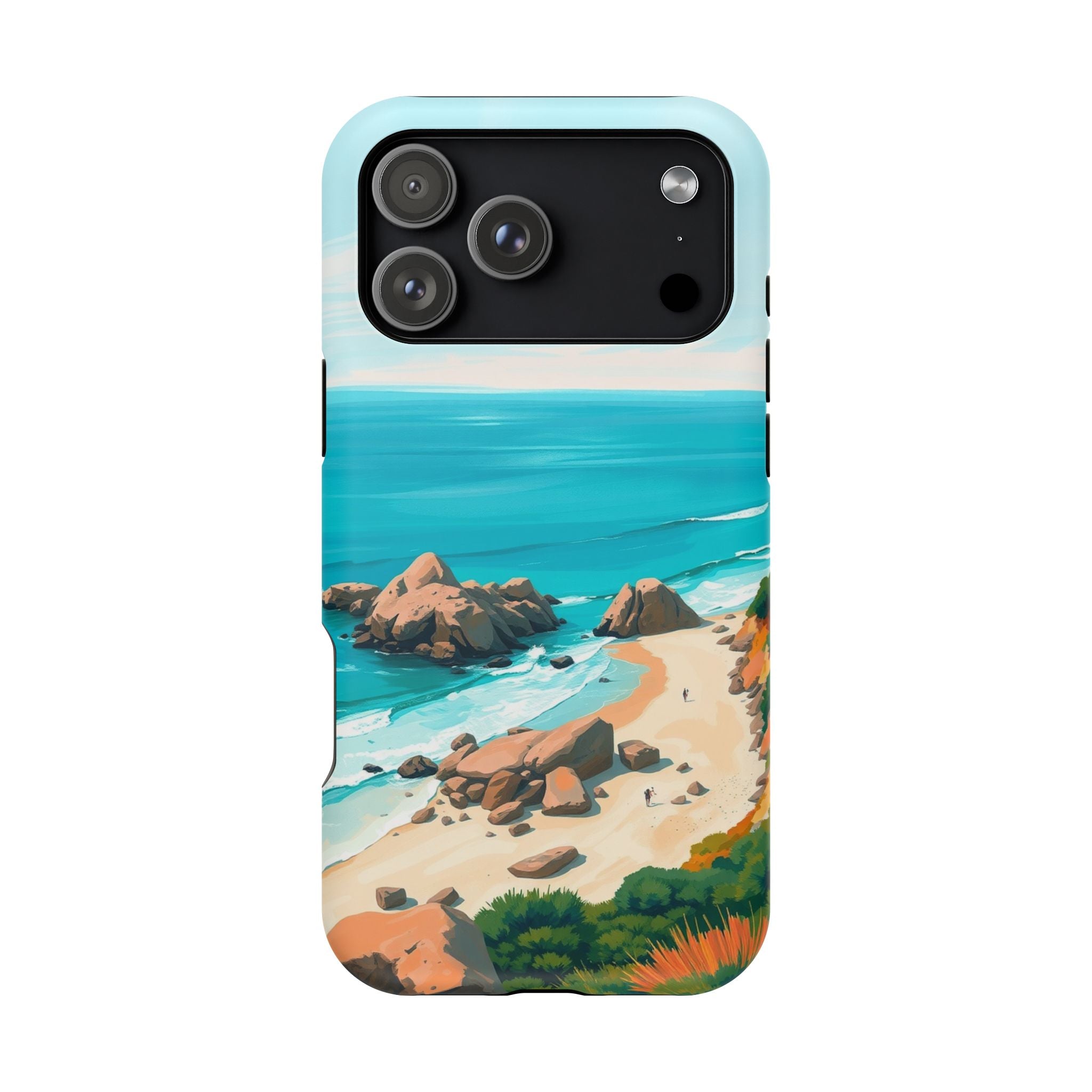 iPhone Pebble Beach Cinematic Art Bold Modern Everyday Snap Case · iPhone Case