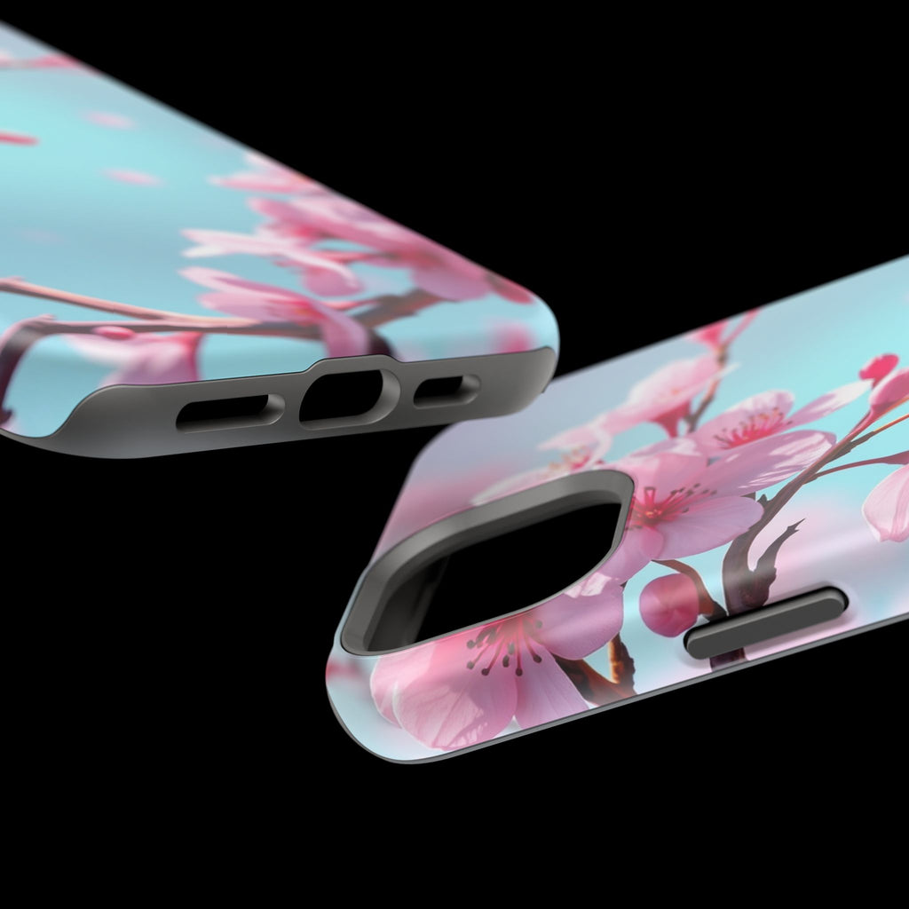 iPhone Cherry Blossom Electric Art Bold Modern Everyday Snap Case · iPhone Case