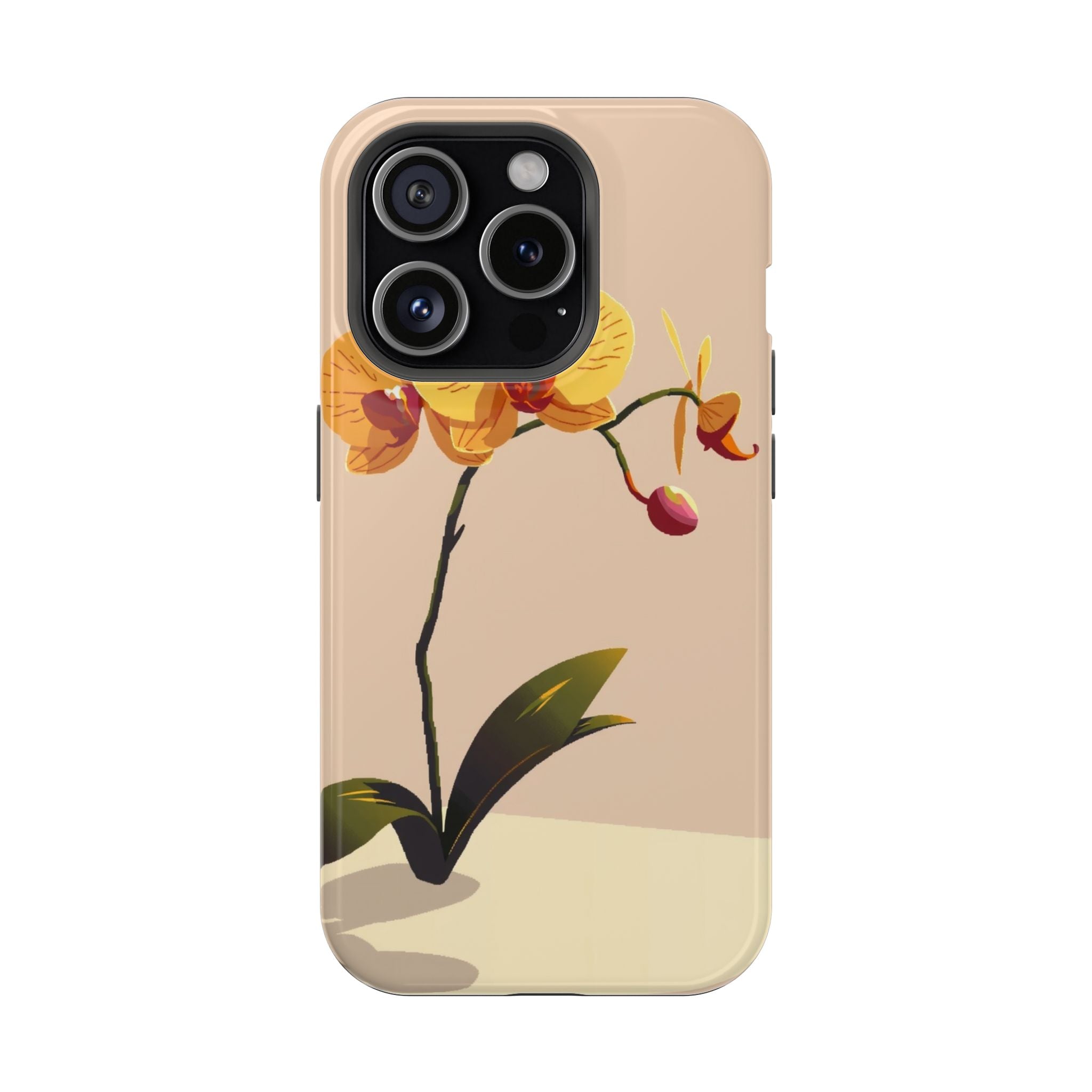 iPhone Orchid Study Pixel Art -Bit Bold Modern Everyday Snap Case · iPhone Case