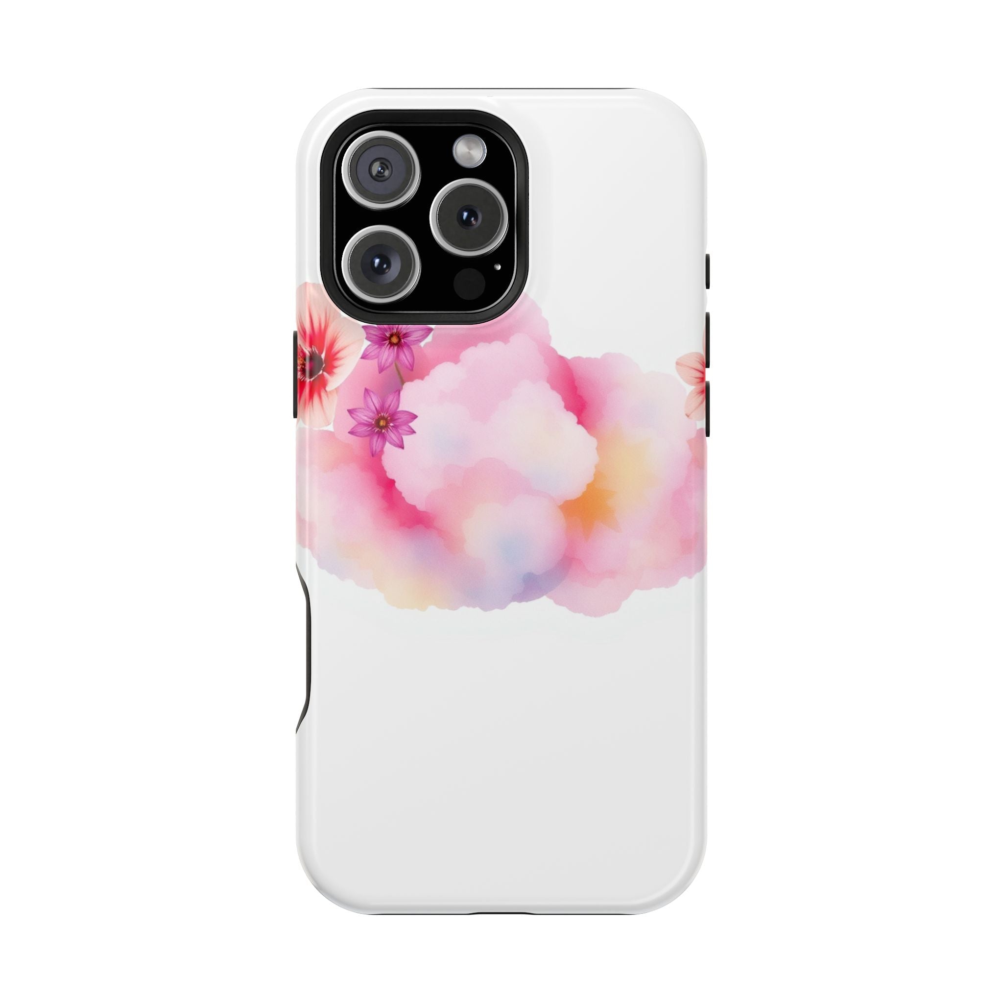 iPhone Pastel Floral Cloud Vibrant Watercolor Carry Case Slim Snap Case · iPhone