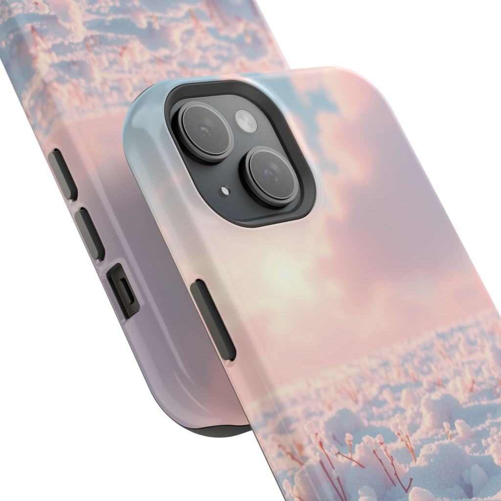 iPhone Snow Field Enchanted Art 13 Bold Modern Everyday Snap Case · iPhone Case