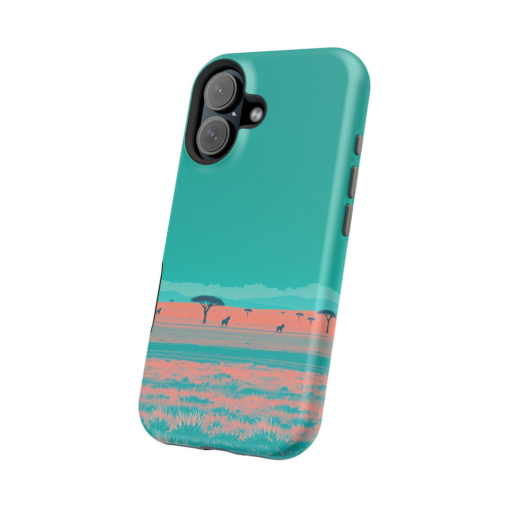 iPhone Savanna Horizon Risograph Print Slim Everyday Designer Case · iPhone Case