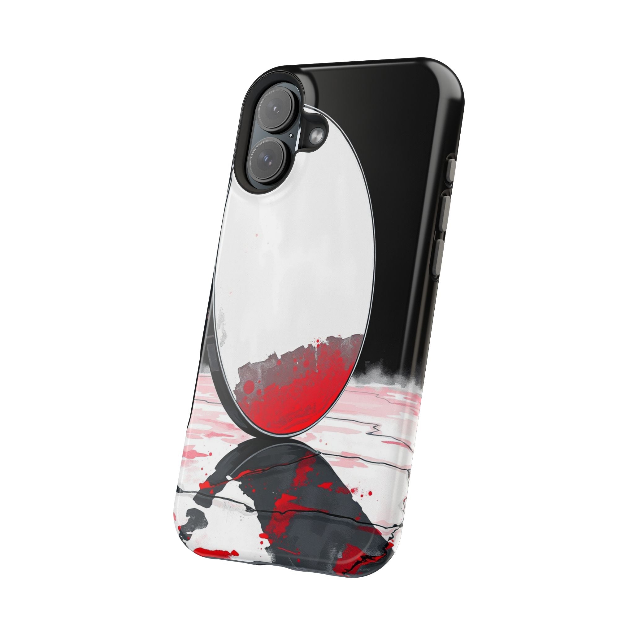 iPhone Earthy Salt Flat Mirror Design Slim Everyday Designer Case · iPhone Case