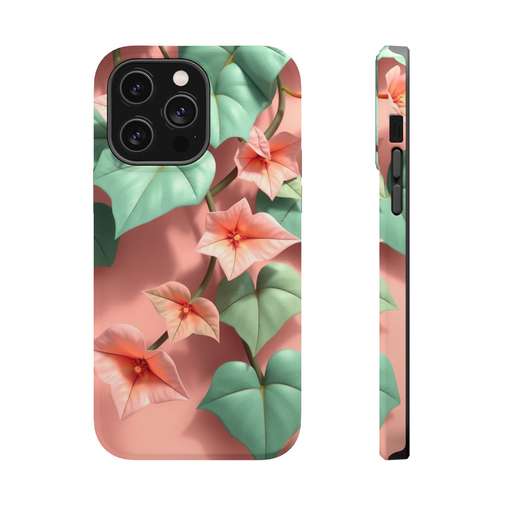 iPhone Mint And Blush Art Nouveau Vine Slim Everyday Designer Case · iPhone Case