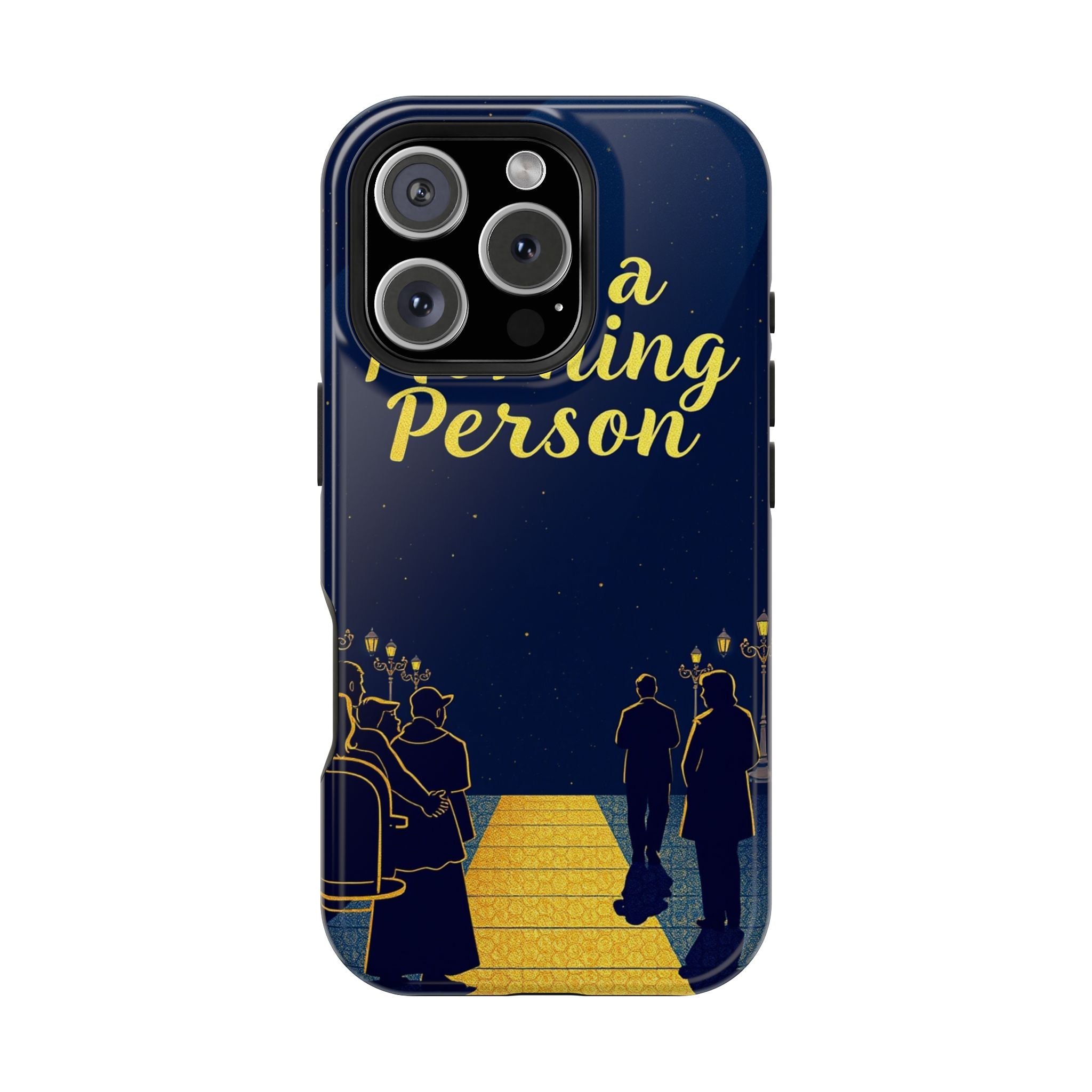 iPhone Midnight Blue And Silver Not a Morning Person Slim Snap Case · iPhone Cas