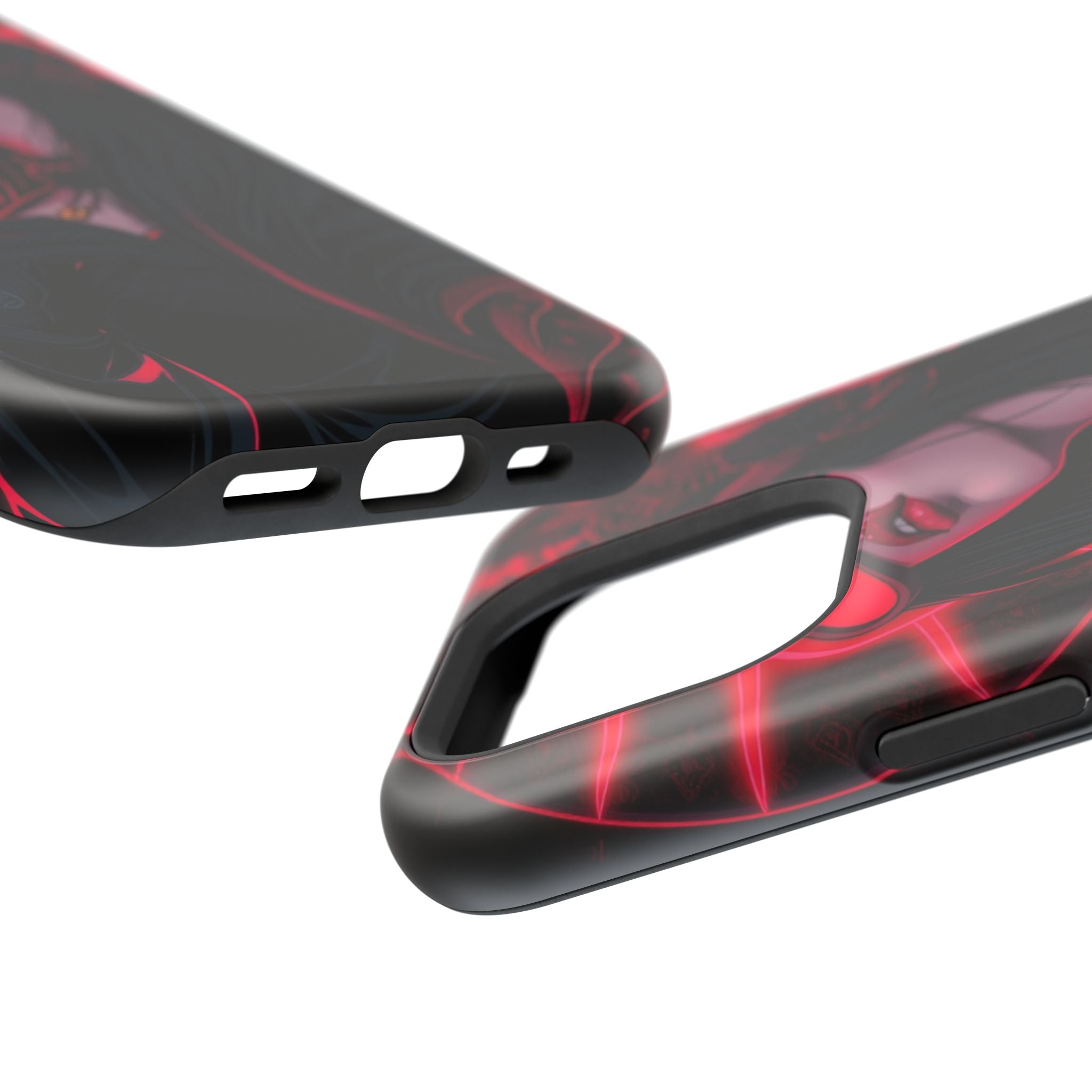 iPhone Black And Crimson Art Nouveau Female Slim Everyday Designer Case · iPhone